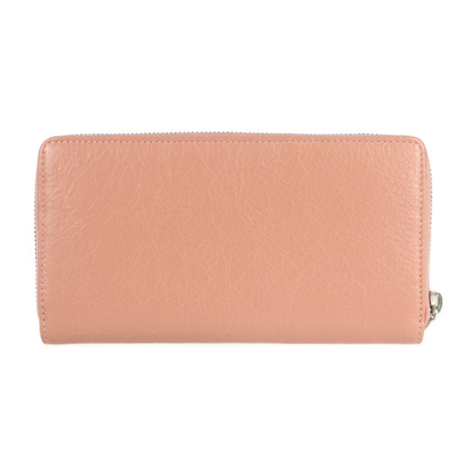 Balenciaga Pink Beige Leather Coin Purse/Coin Case (Pre-Owned)