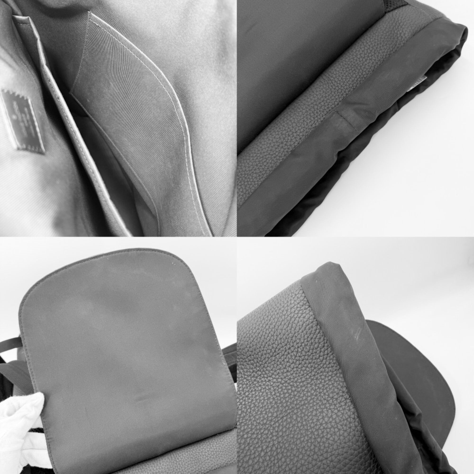 Louis Vuitton Black Leather Backpack (Pre-Owned)