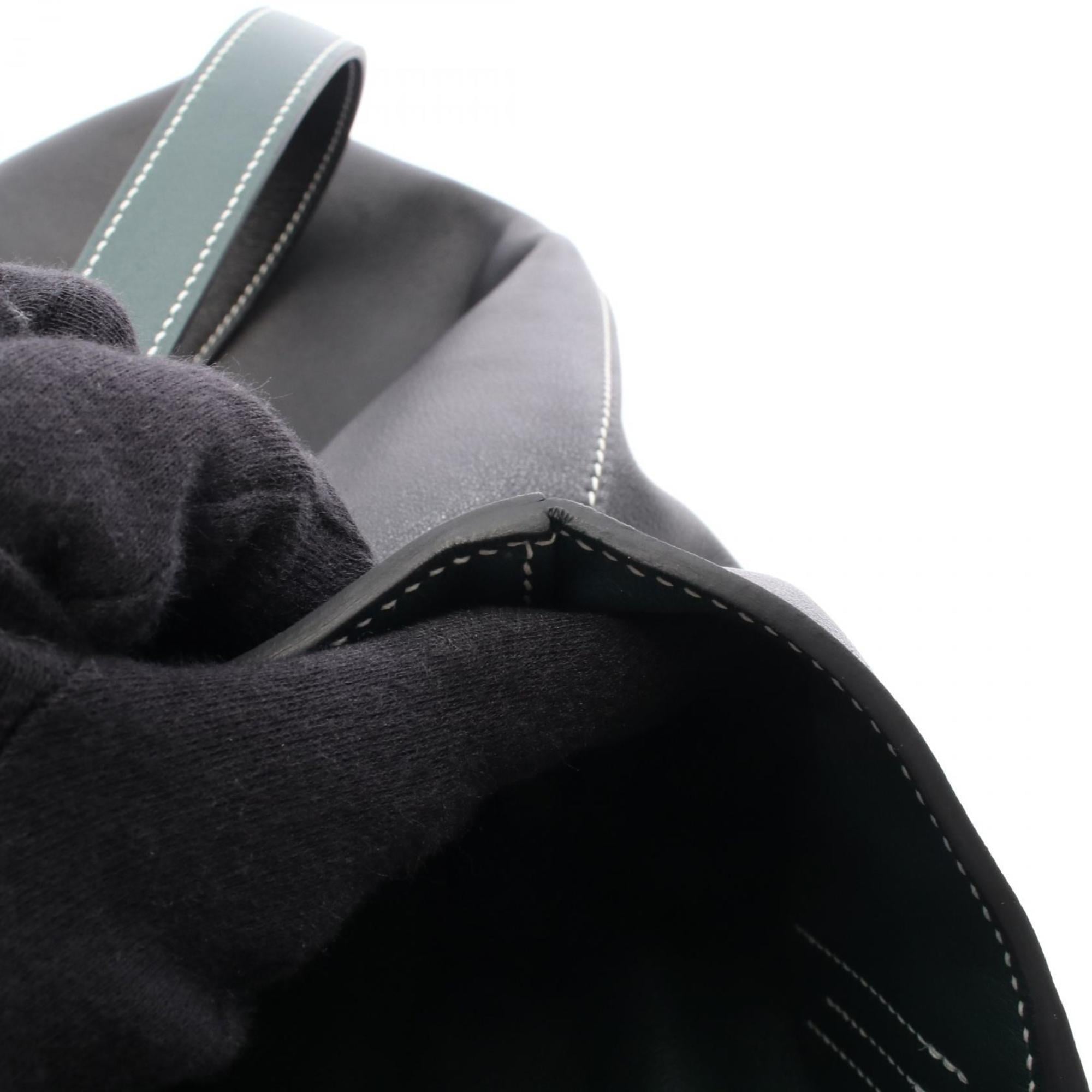 Hermes Black Green Tote Bag (Pre-Owned)