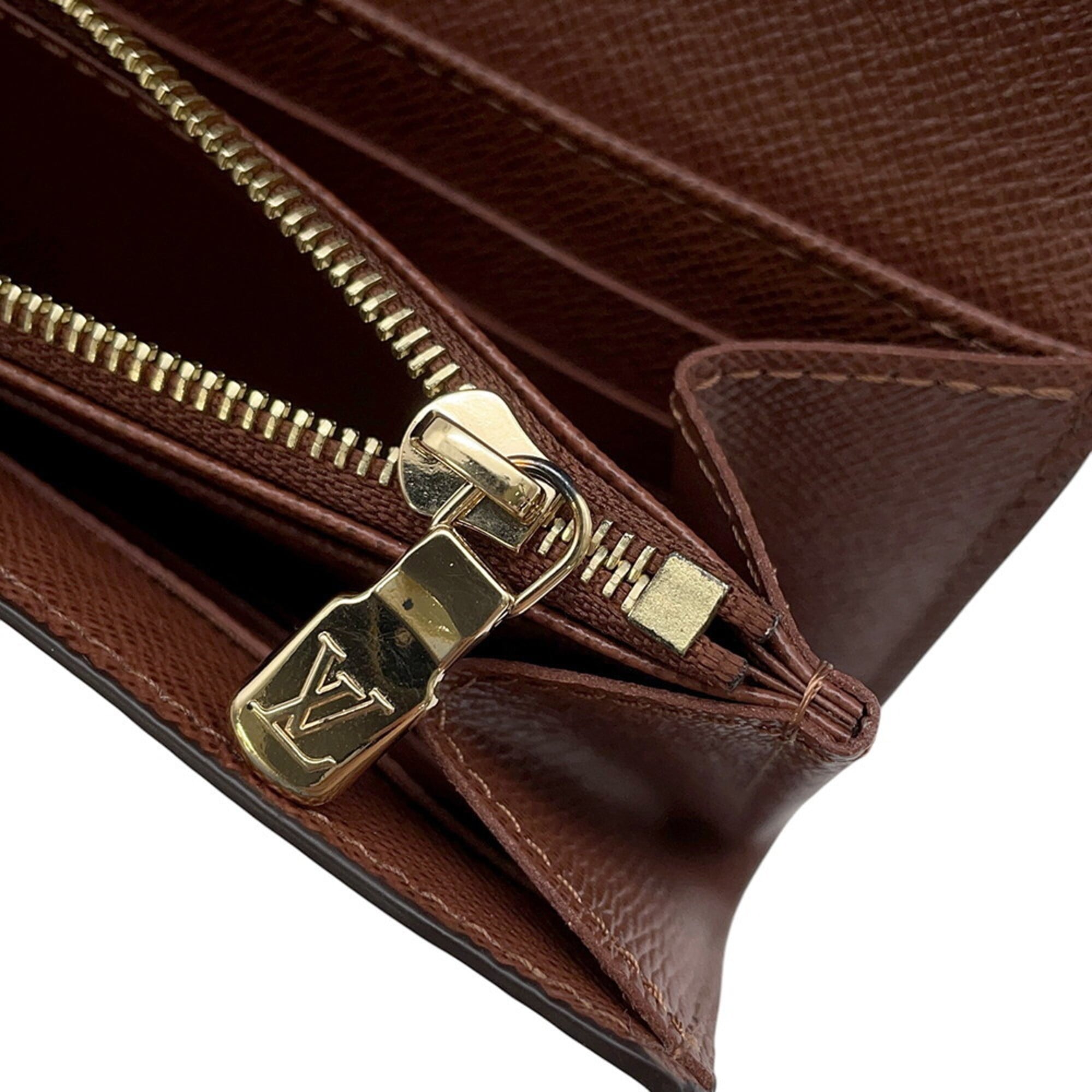 Louis Vuitton Monogram Brown Monogram Long Wallet (Bi-Fold) (Pre-Owned)