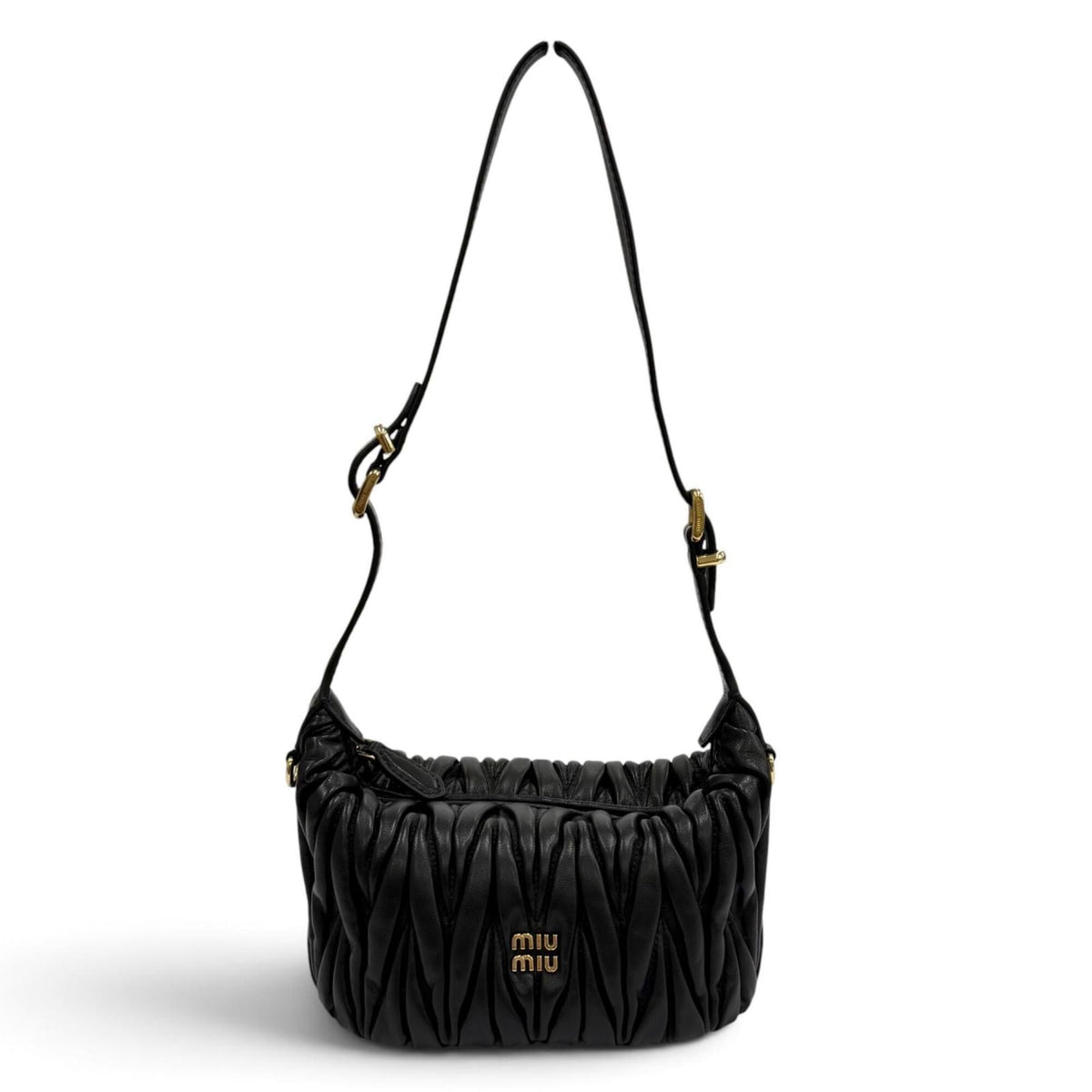 Miu Miu Black Leather Shoulder Bag (Pre-Owned)