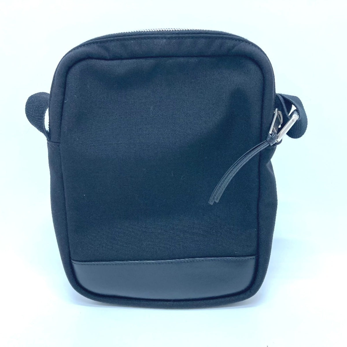 Saint Laurent Black Canvas Leather Shoulder Bag (Pre-Owned)