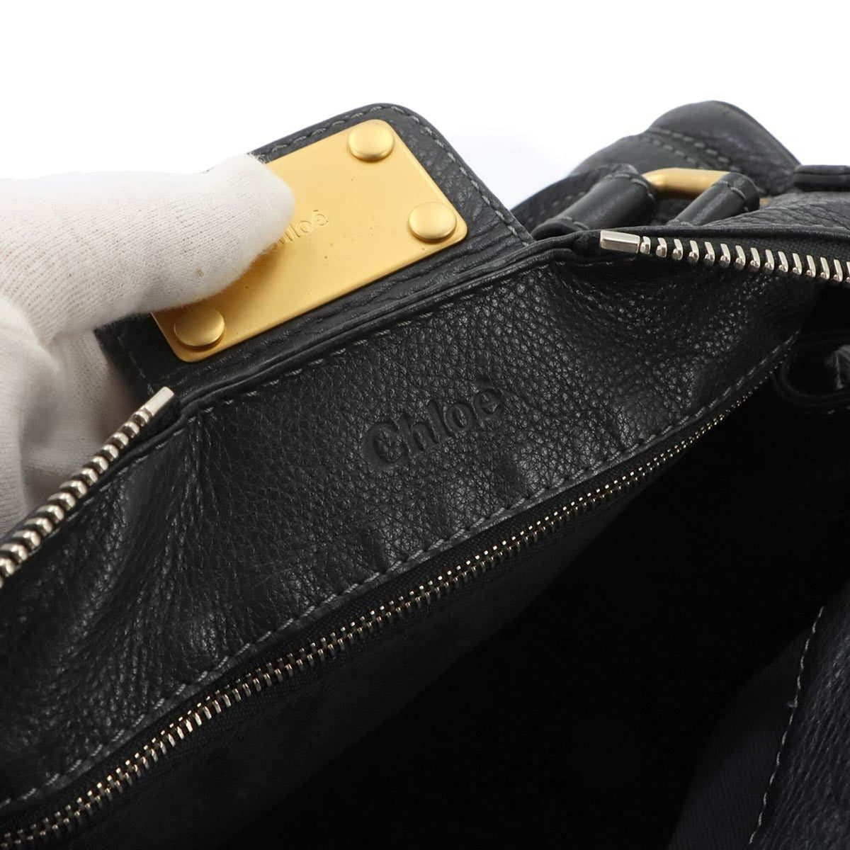 Chloé Black Leather Handbag (Pre-Owned)