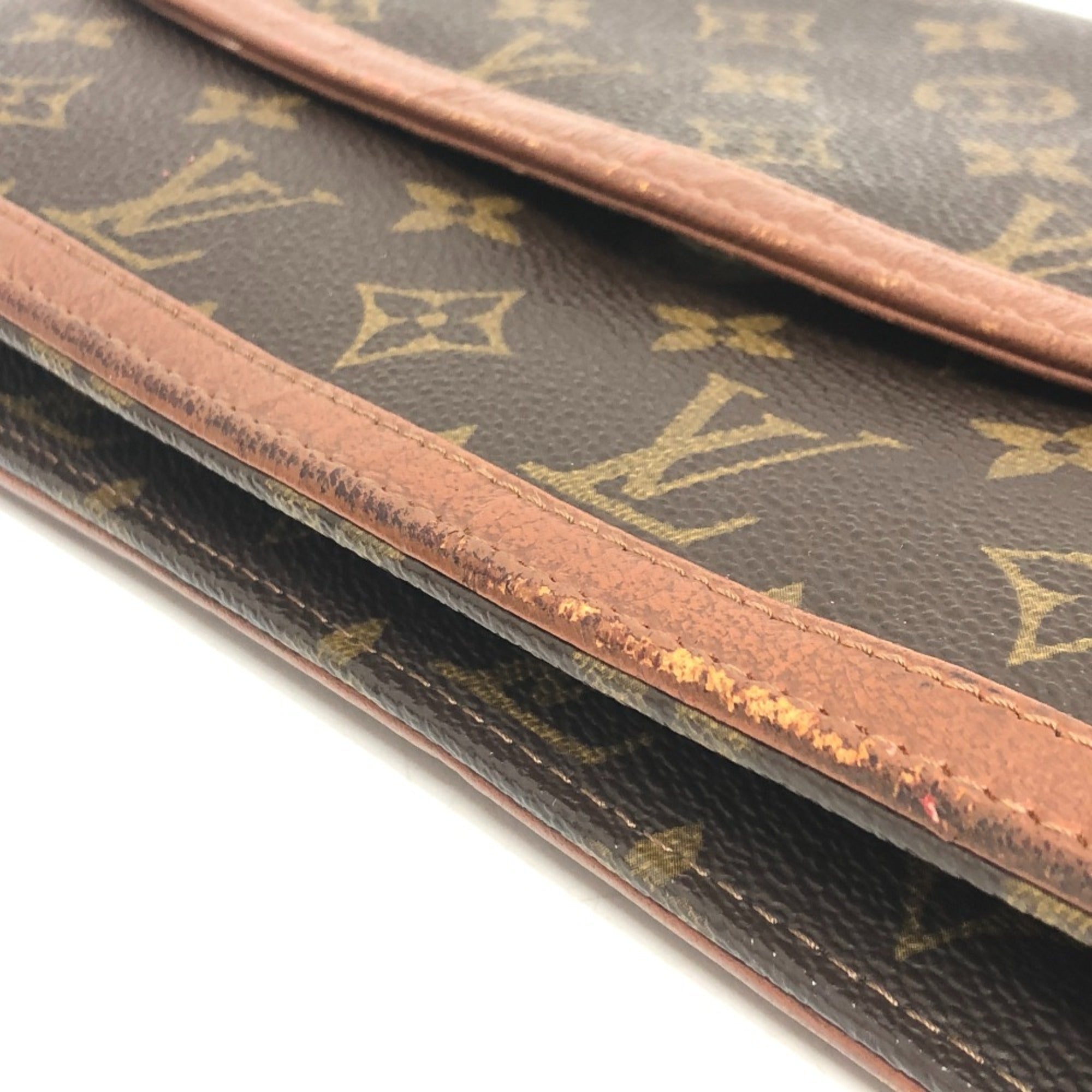 Louis Vuitton Brown Monogram Clutch Bag Pochette Pouch (Pre-Owned)