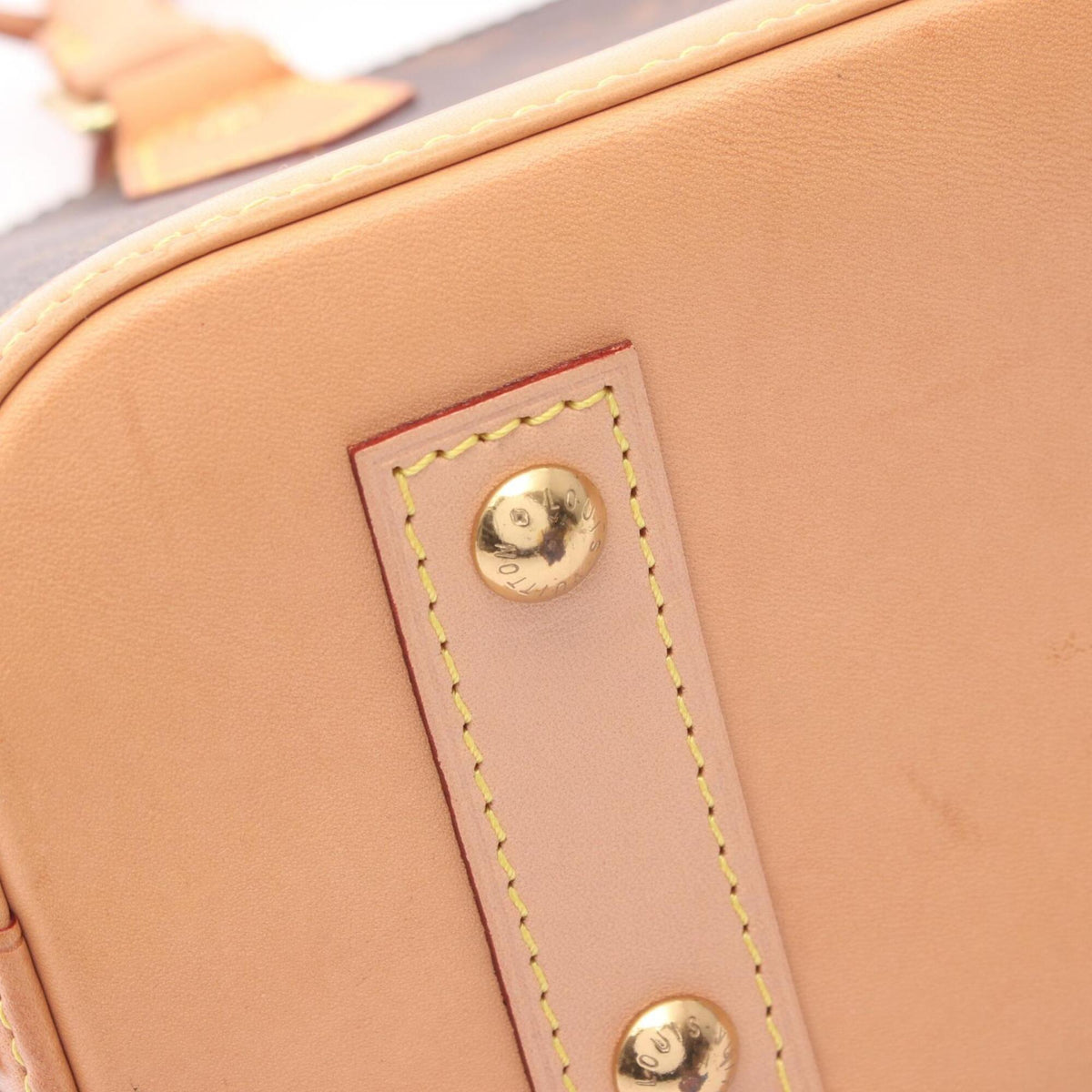 Louis Vuitton Brown Monogram Coated Canvas Leather Handbag (Pre-Owned)