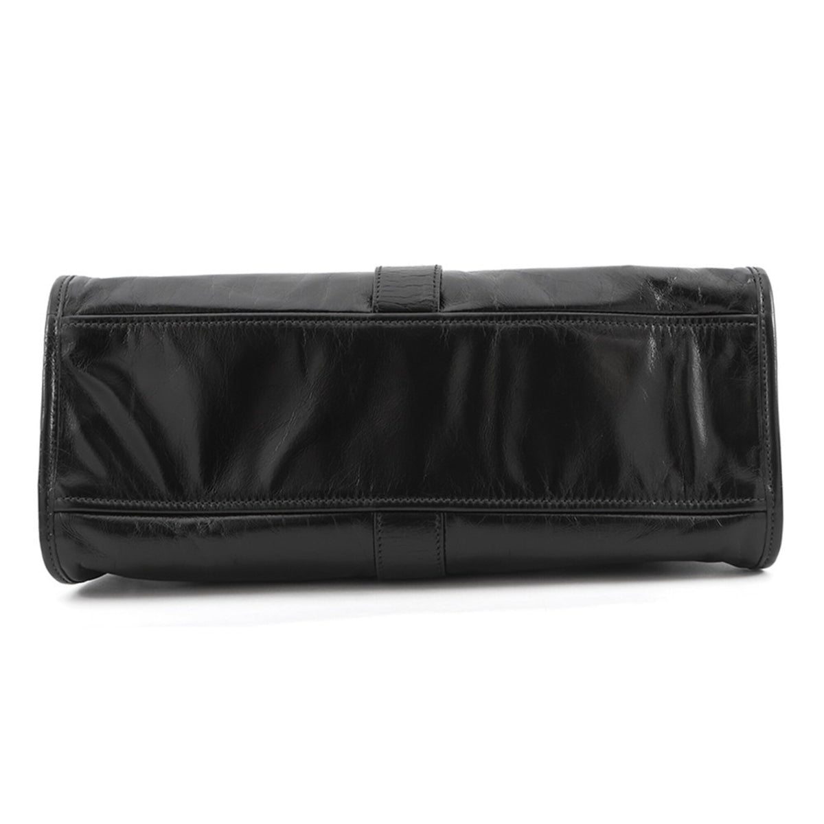 Prada Black Leather Handbag Shoulder Bag (Pre-Owned)