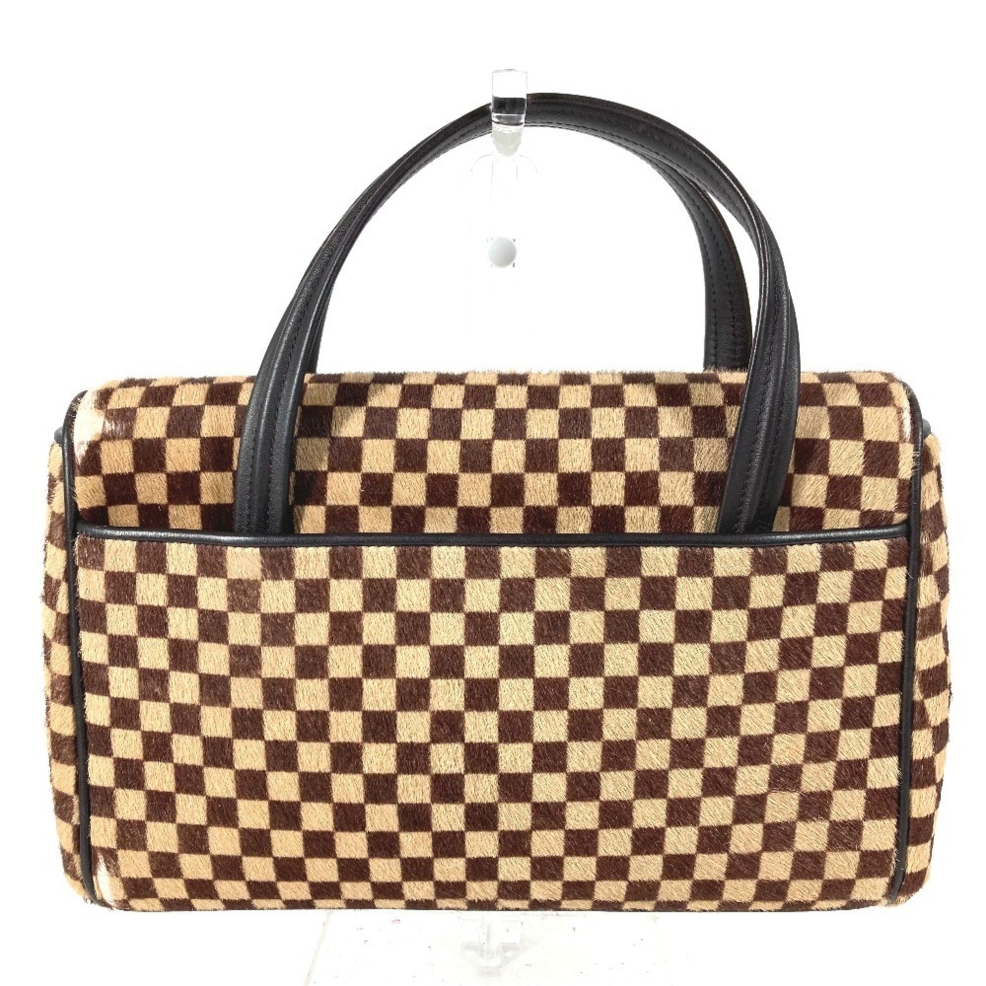 Louis Vuitton Brown Leather Handbag Tote Bag (Pre-Owned)