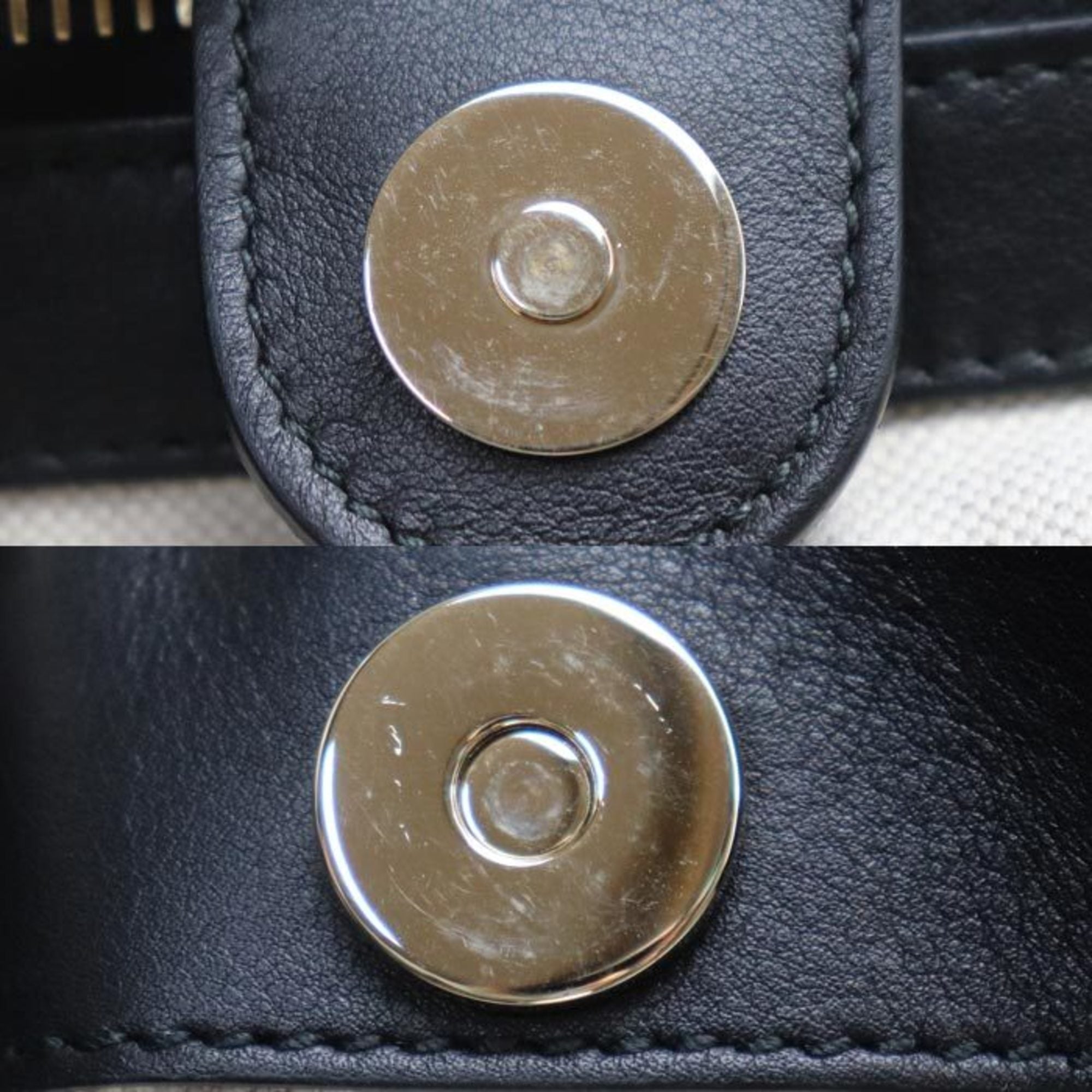 Gucci Black Leather Tote Bag (Pre-Owned)