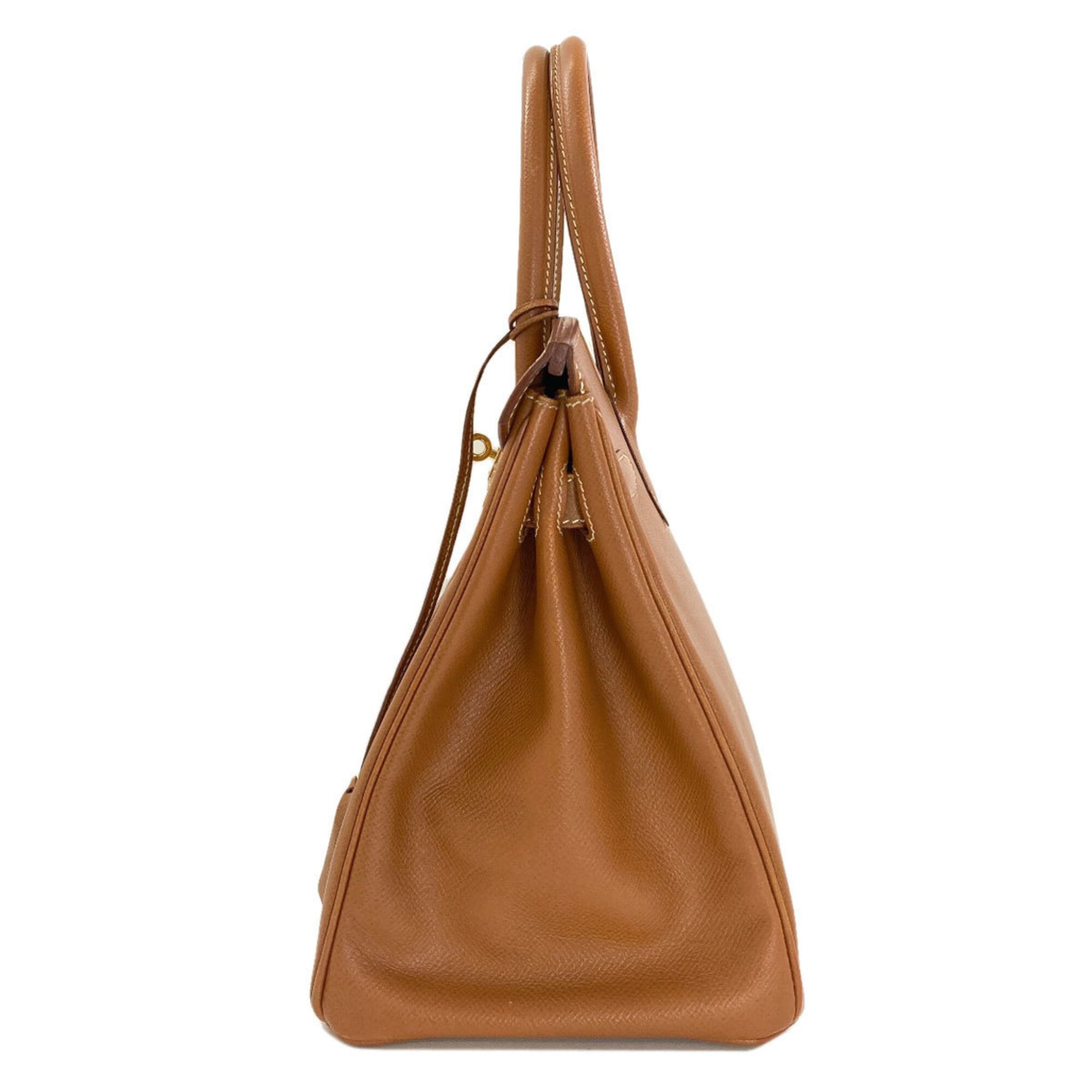 Hermes Gold Courchevel Leather Handbag (Pre-Owned)