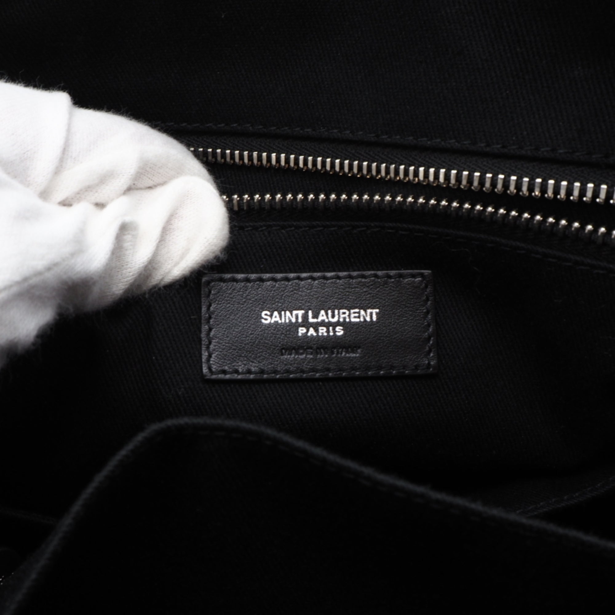 Yves Saint Laurent Sac De Jour Black Leather Briefcase (Pre-Owned)