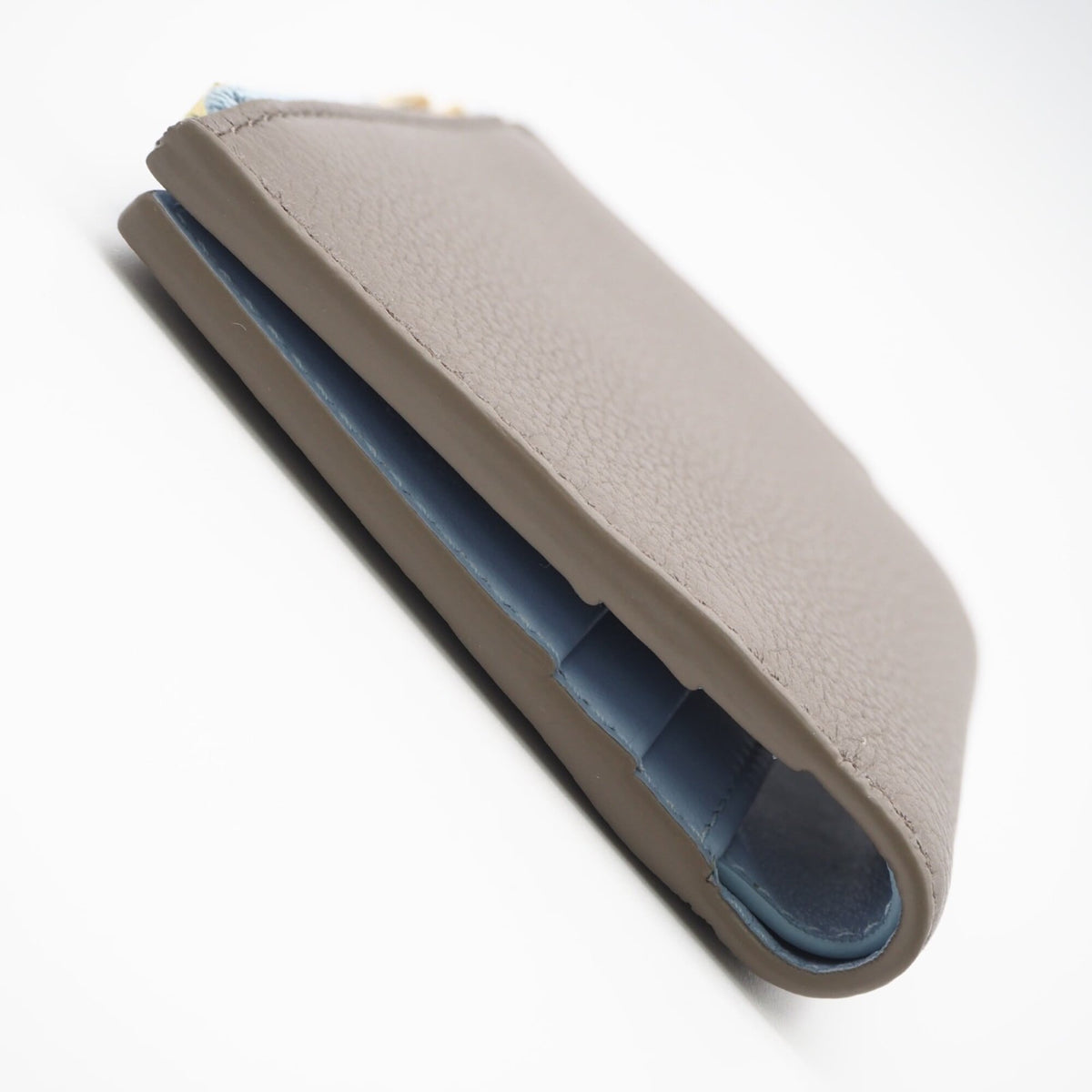Celine Blue Grayish Leather Wallet (Bi-Fold) (Pre-Owned)
