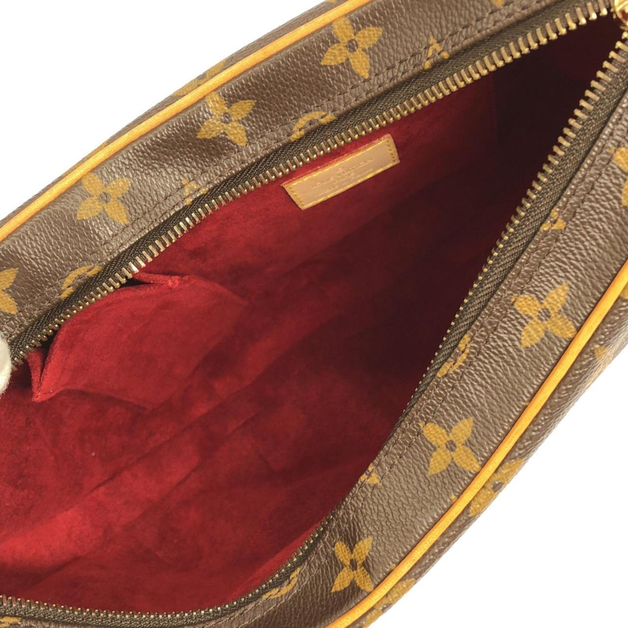 Louis Vuitton Marron Monogram Coated Canvas Shoulder Bag (Pre-Owned)