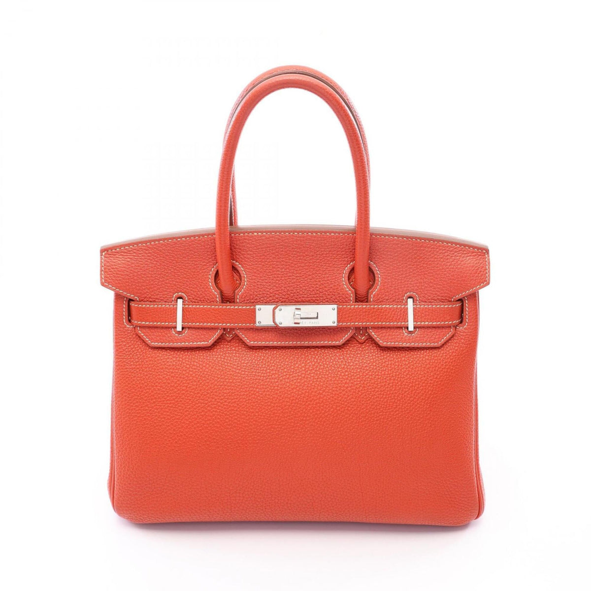 Hermes Red Color Sanguine Togo Leather Handbag (Pre-Owned)