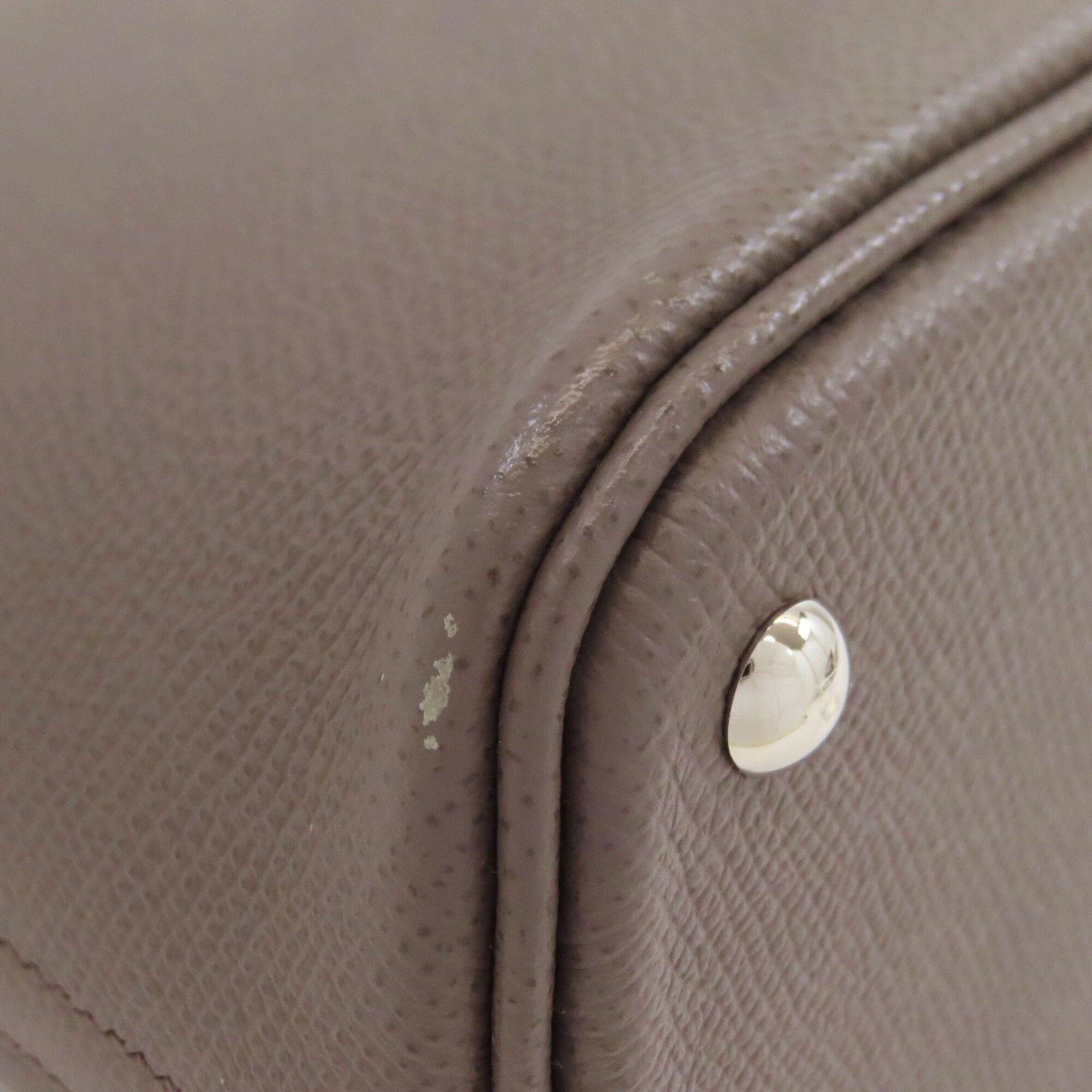 Hermes Etain Epsom Leather Handbag (Pre-Owned)