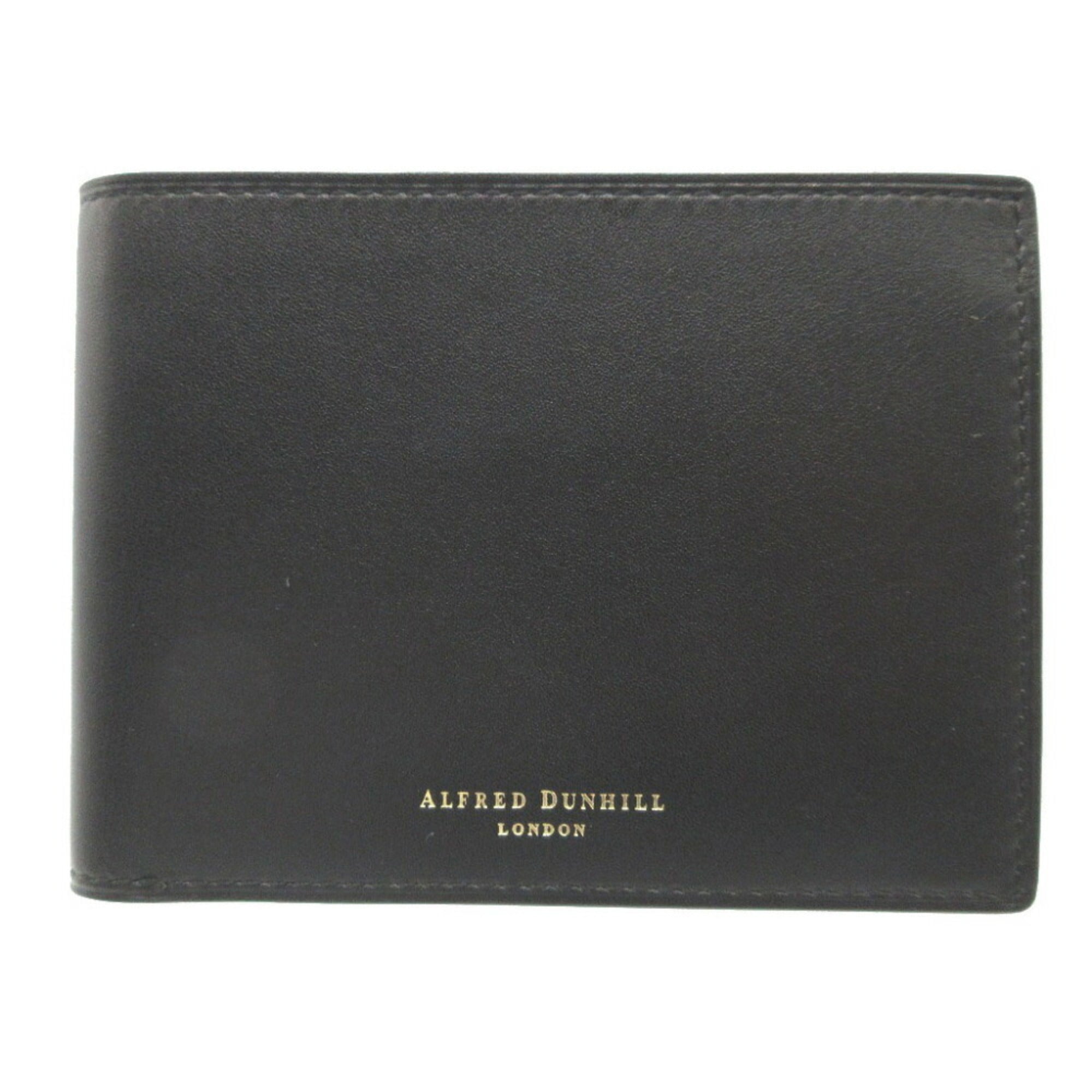 Dunhill Black Leather Bill Wallet (Bi-Fold) (Pre-Owned)