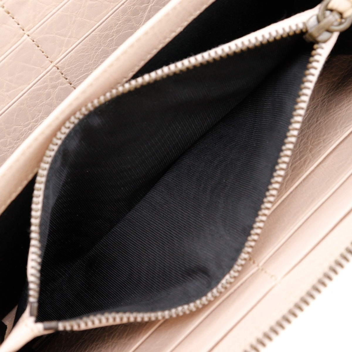 Balenciaga Beige Pink Leather Coin Purse/Coin Case (Pre-Owned)
