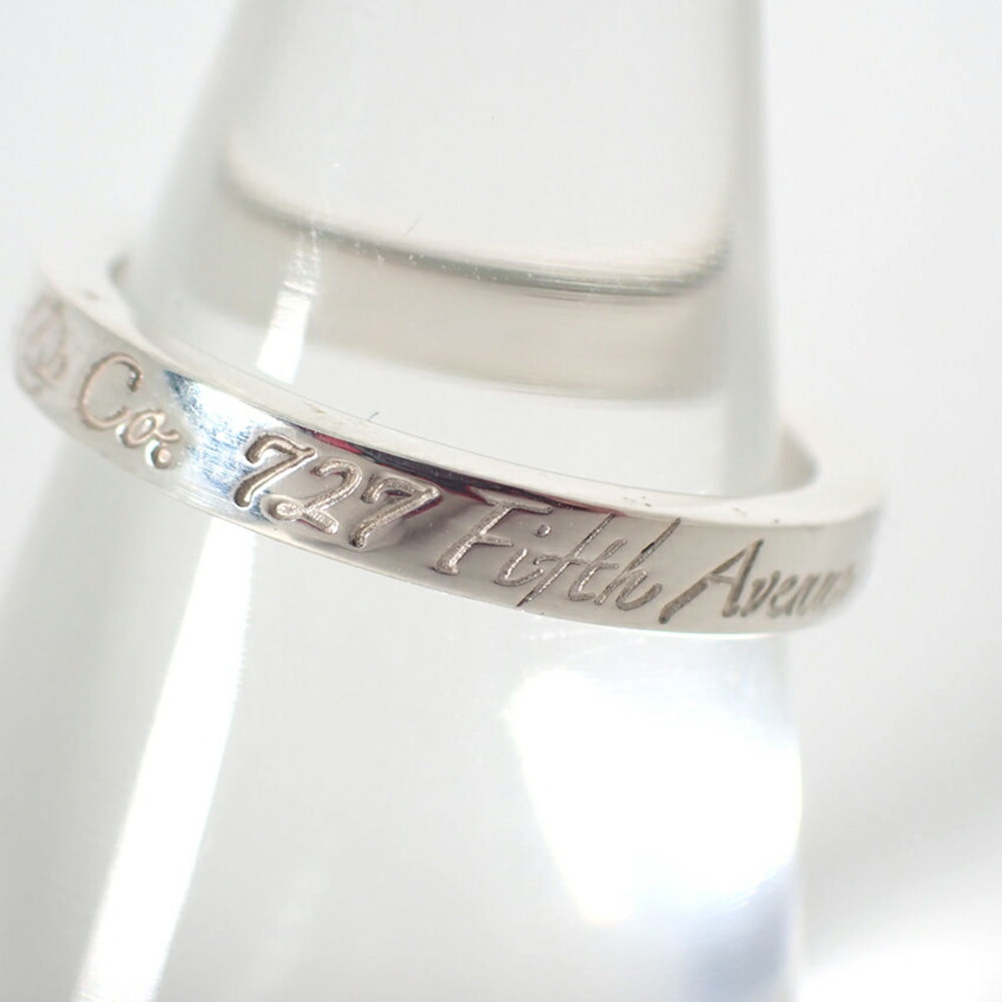 Tiffany Sterling Silver 925 Band Ring (Pre-Owned)