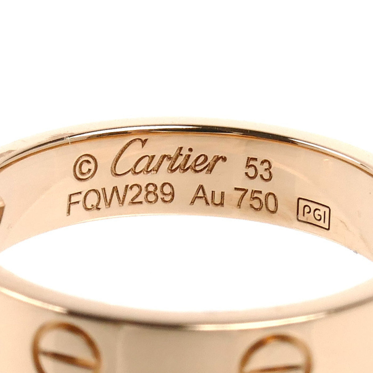Cartier Pink Gold (18K) Band Ring (Pre-Owned)