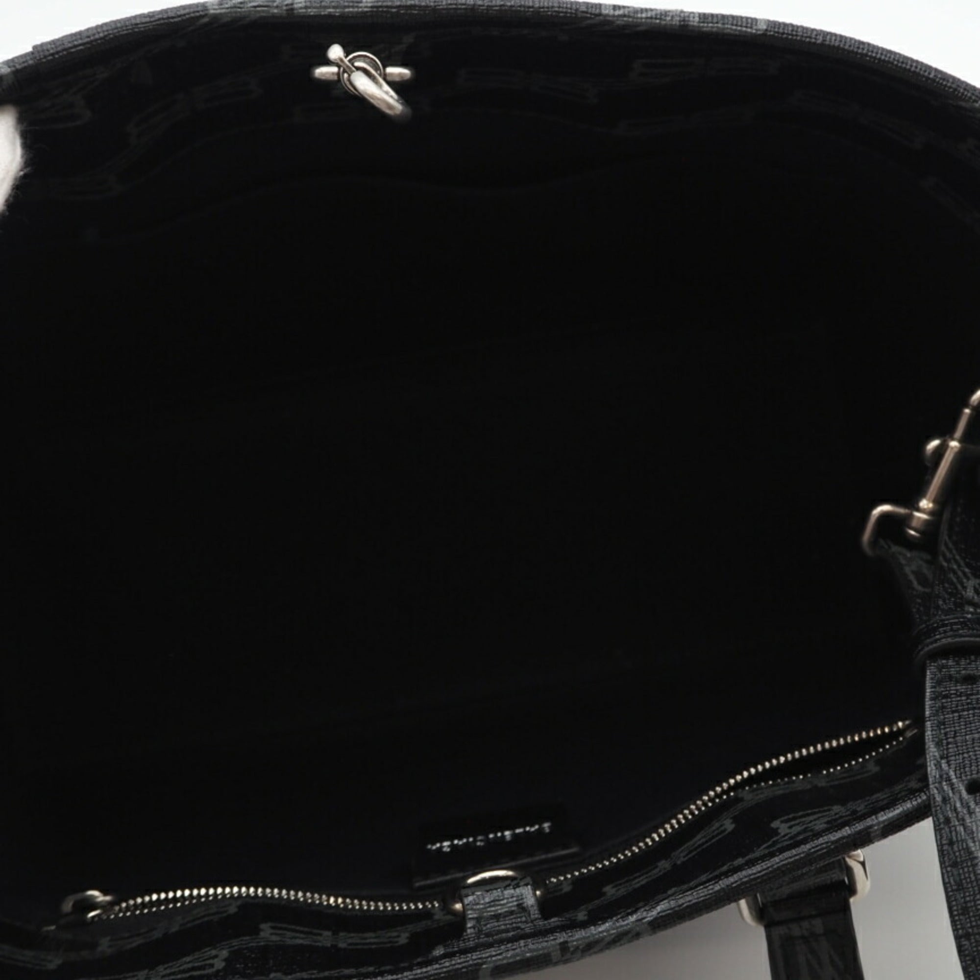 Balenciaga Black Gray Coated Canvas Tote Bag (Pre-Owned)