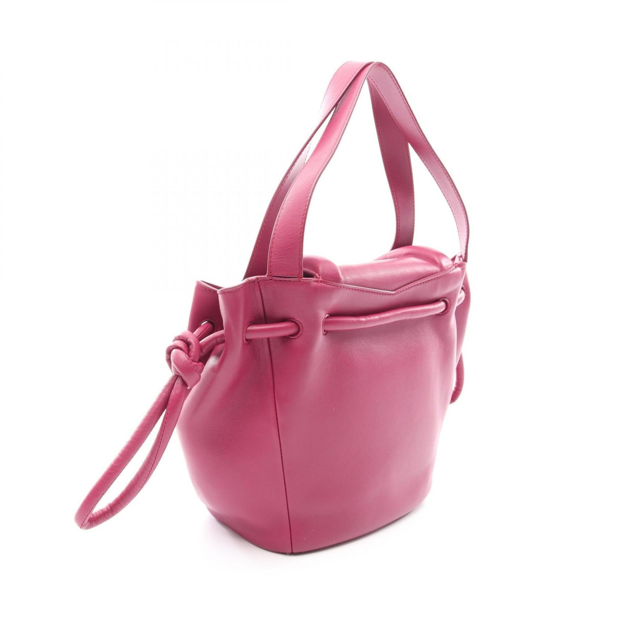 Bottega Veneta Purple Leather Handbag (Pre-Owned)