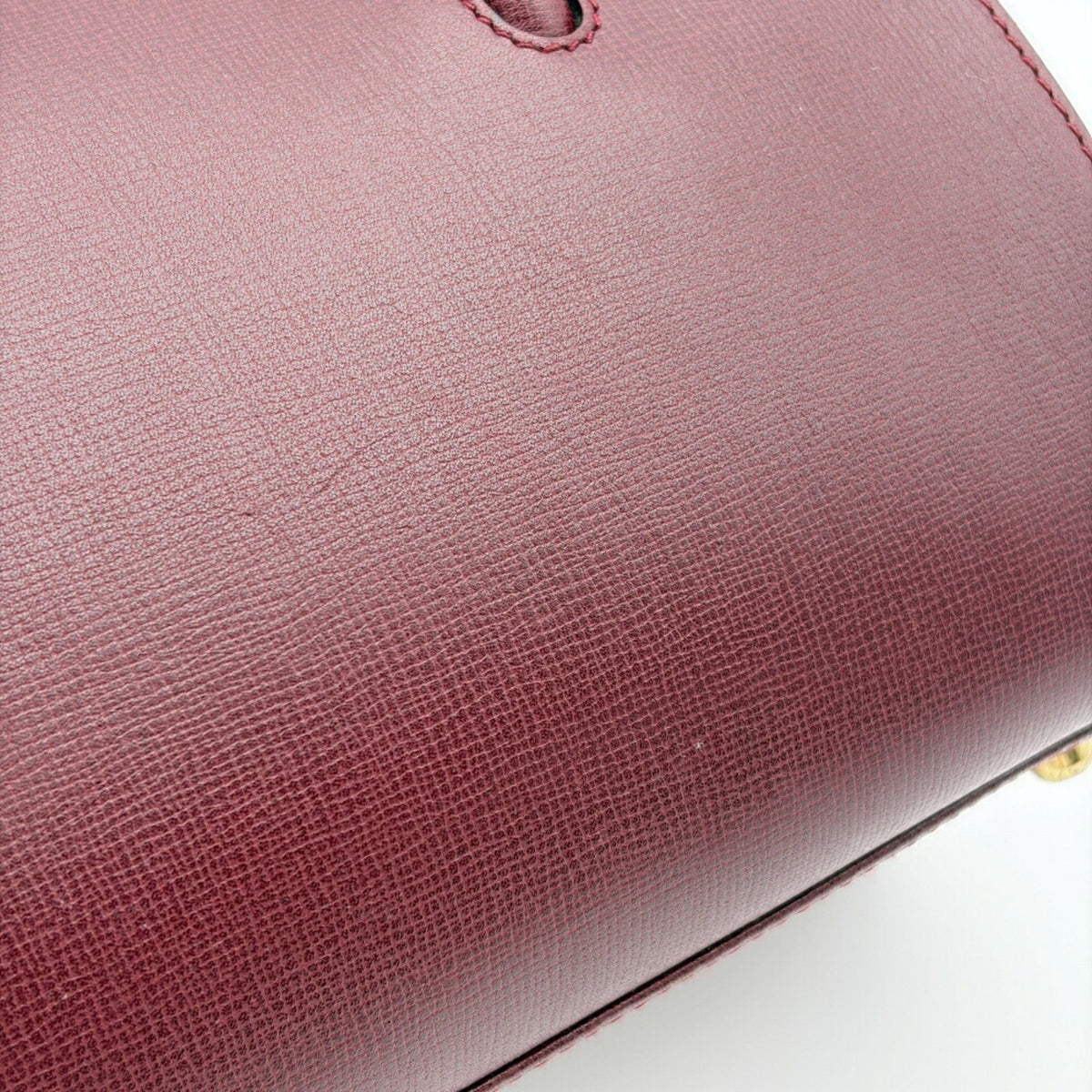 Cartier Must Bordeaux Leather Handbag (Pre-Owned)