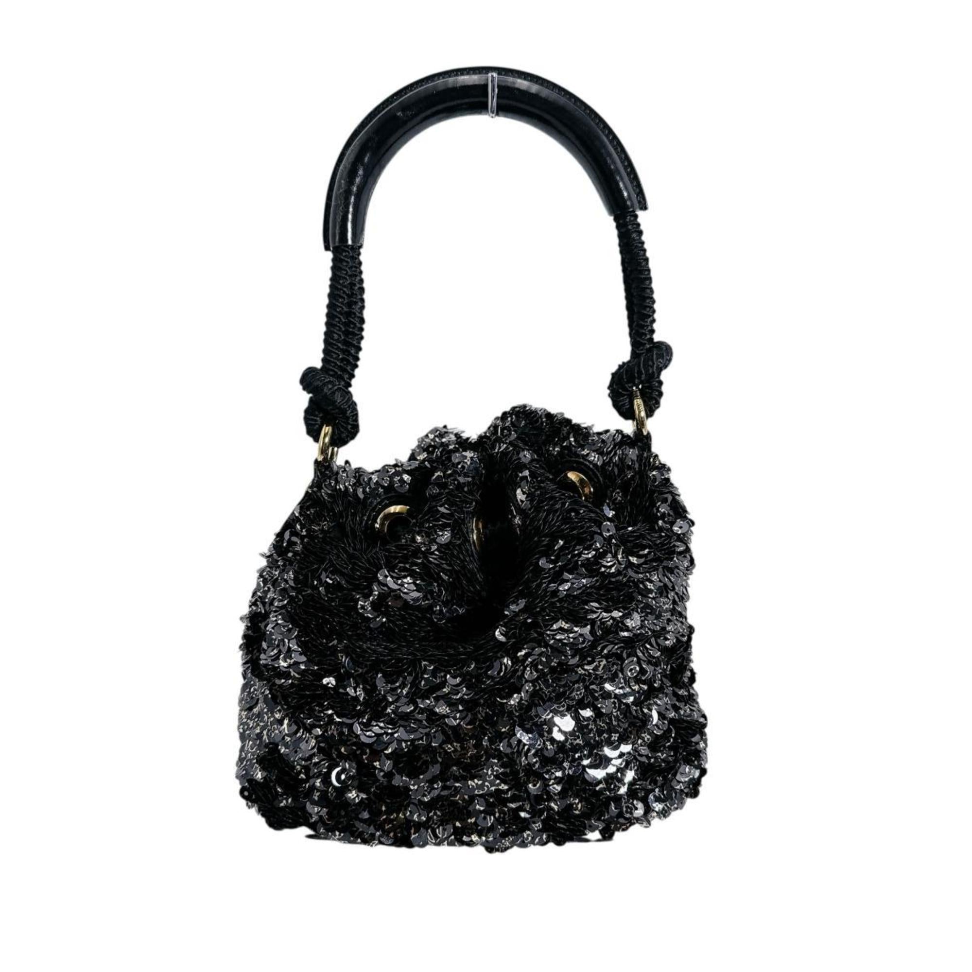 Louis Vuitton Black Spangles Handbag (Pre-Owned)