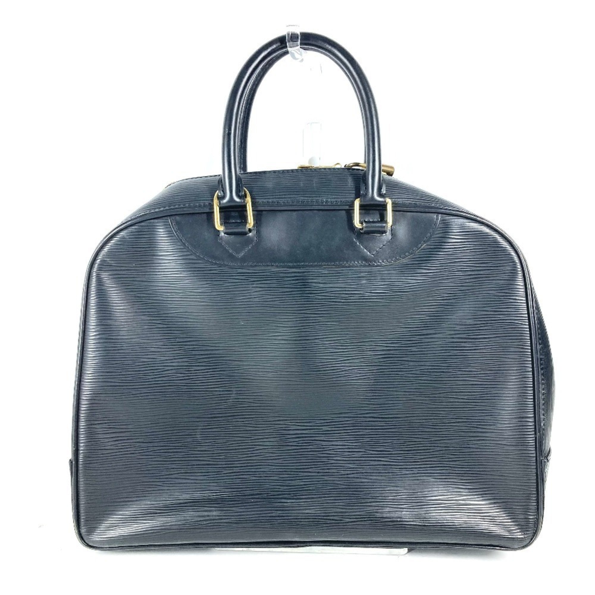 Louis Vuitton Black Noir Epi Leather Handbag Tote Bag (Pre-Owned)