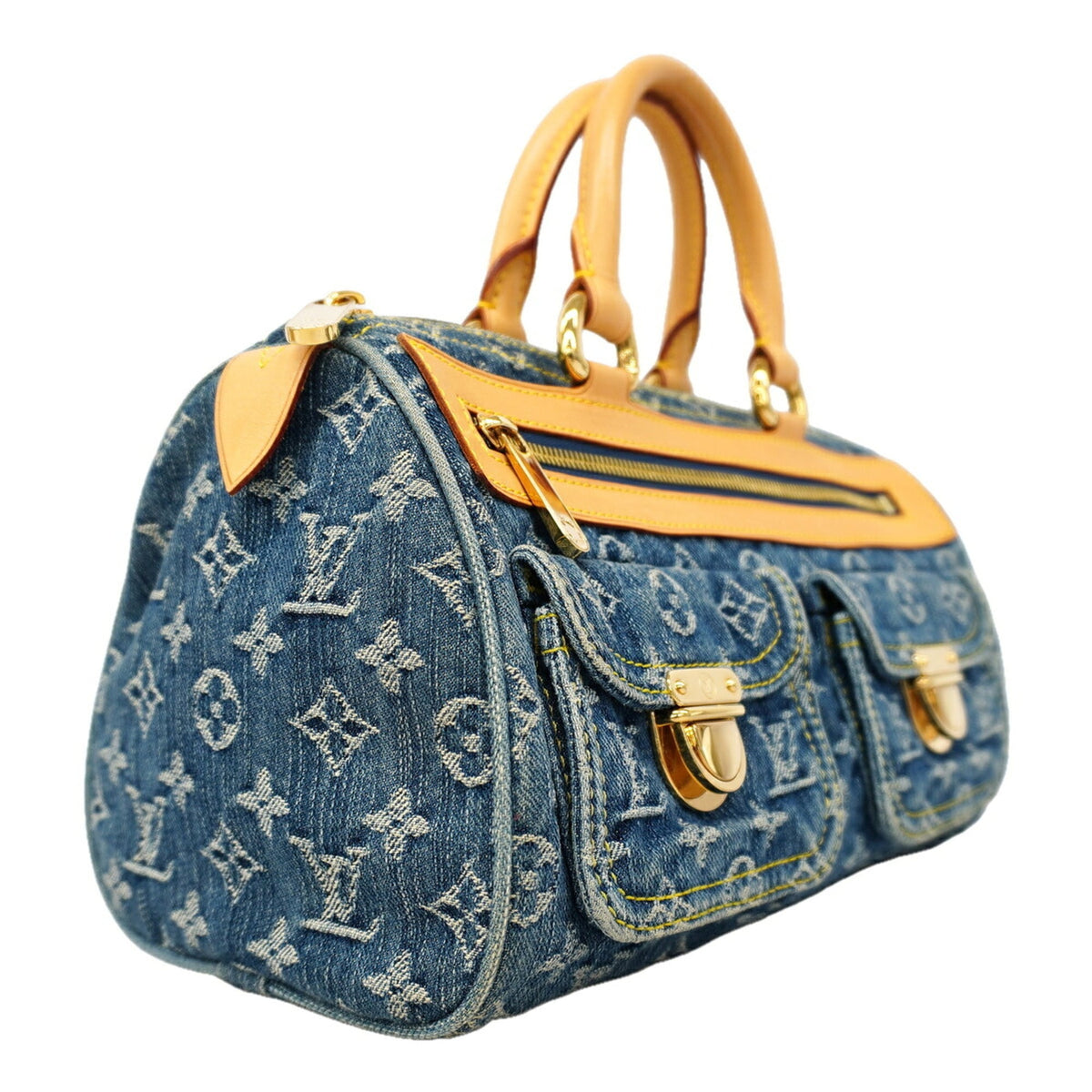 Louis Vuitton Blue Handbag (Pre-Owned)