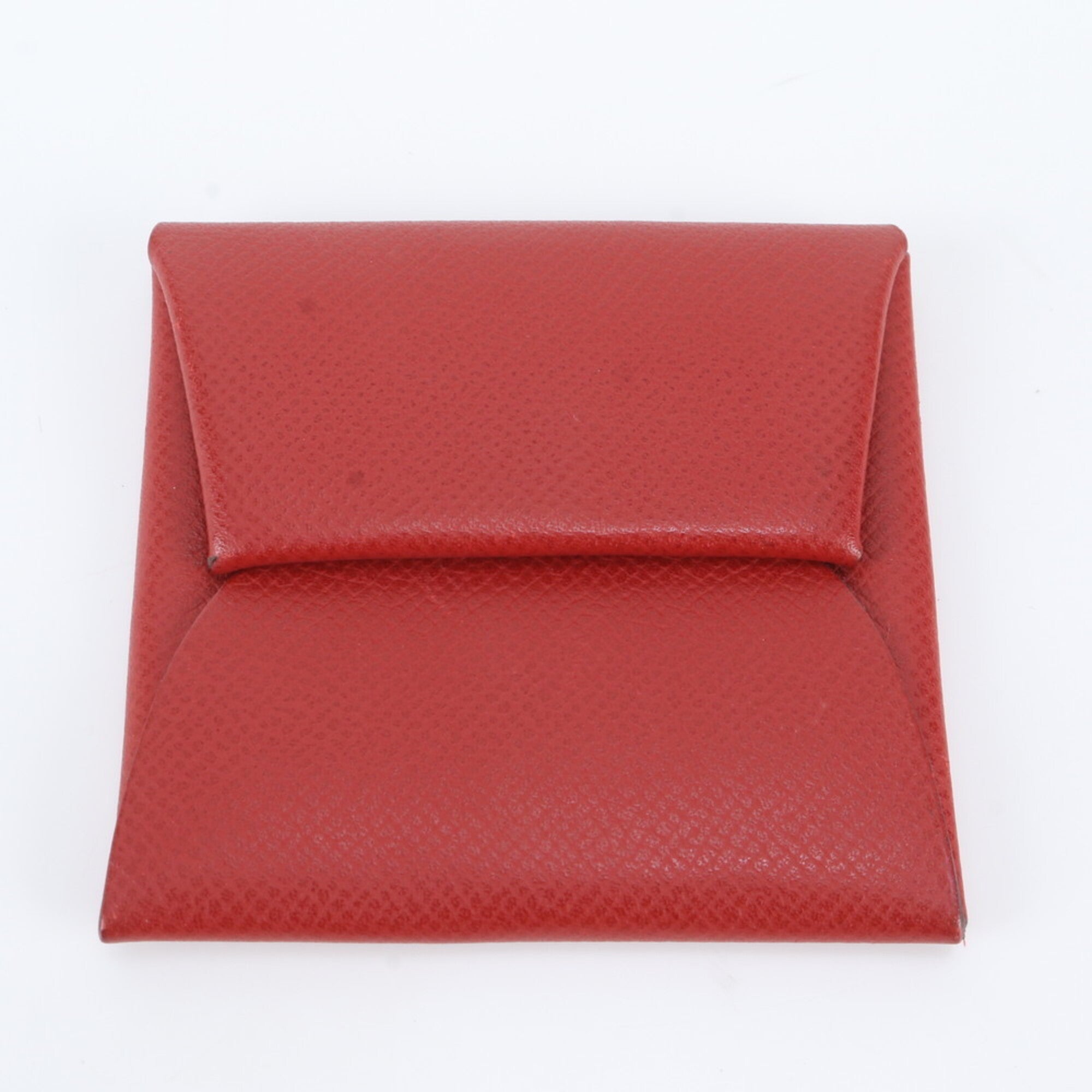 Hermes Red Color Leather Coin Purse/Coin Case (Pre-Owned)