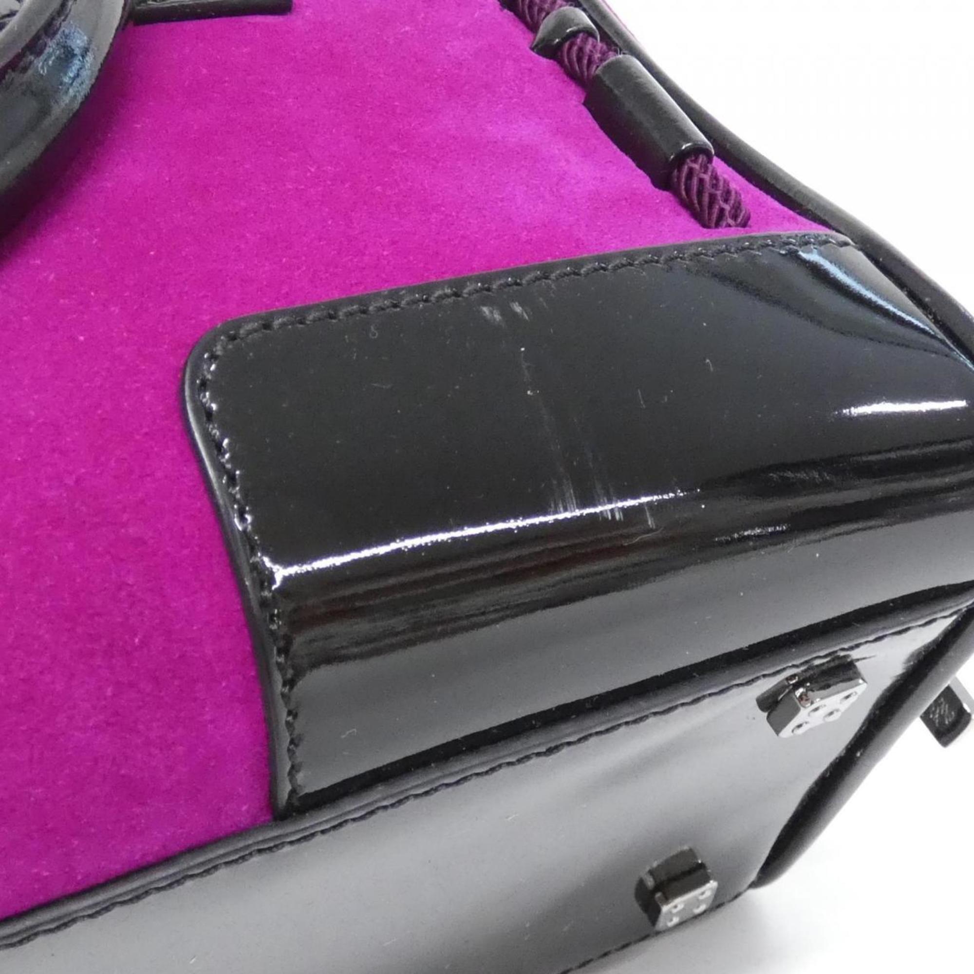 Loewe Purple Leather Handbag (Pre-Owned)