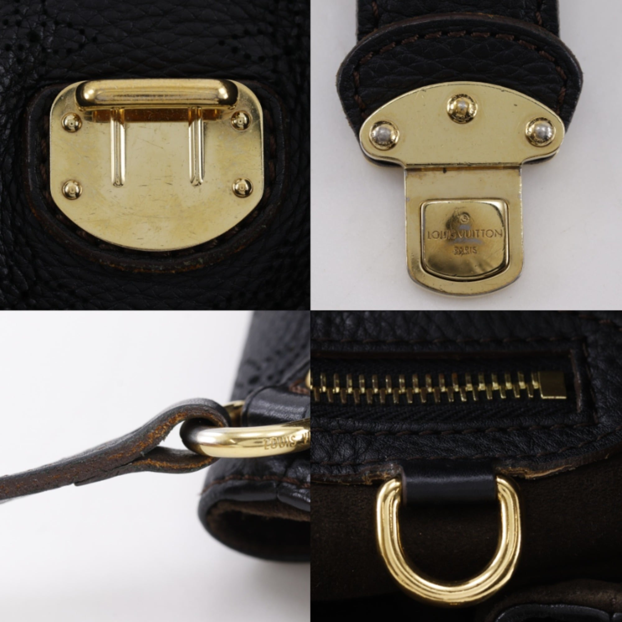 Louis Vuitton Black Noir Mahina Leather Tote Bag (Pre-Owned)