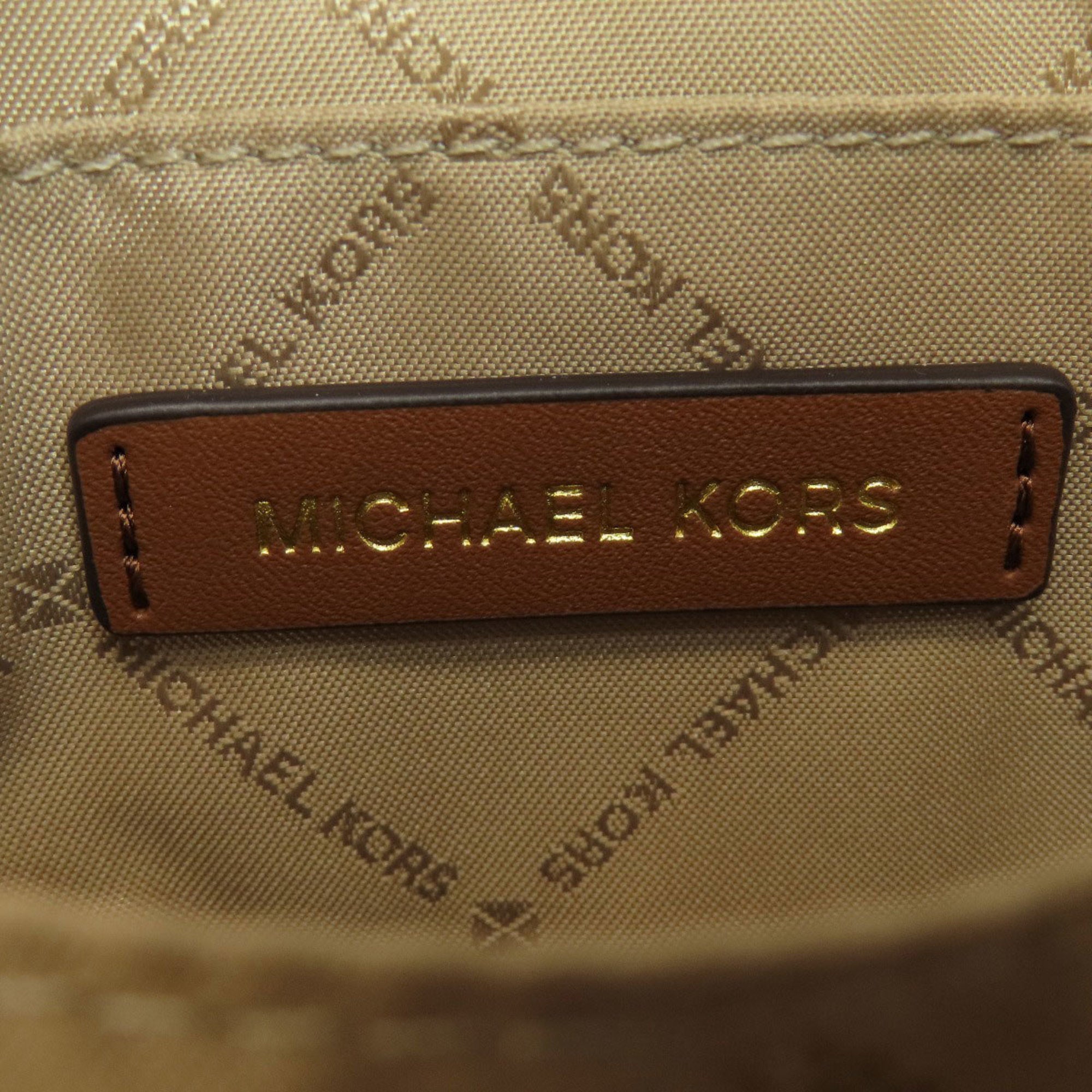 Michael Kors Brown Pvc Backpack (Pre-Owned)