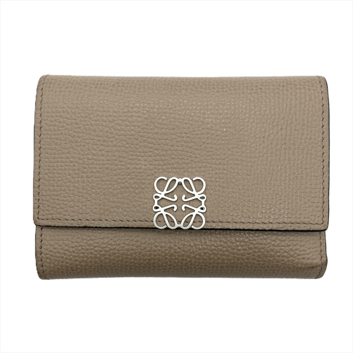Loewe Beige Leather Wallet (Tri-Fold) (Pre-Owned)