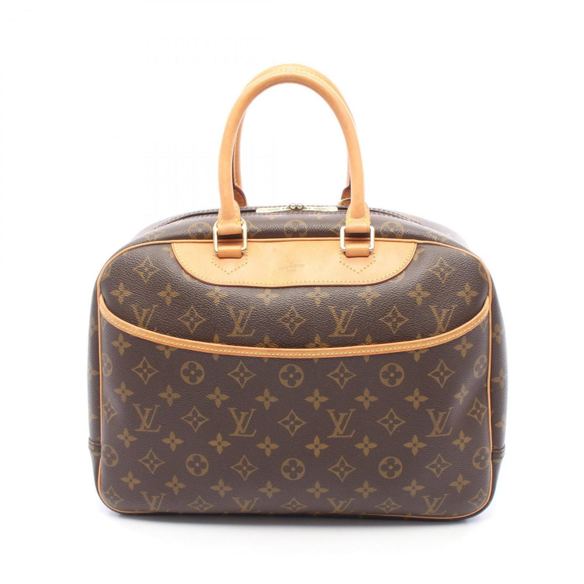 Louis Vuitton Brown Coated Canvas Leather Handbag (Pre-Owned)
