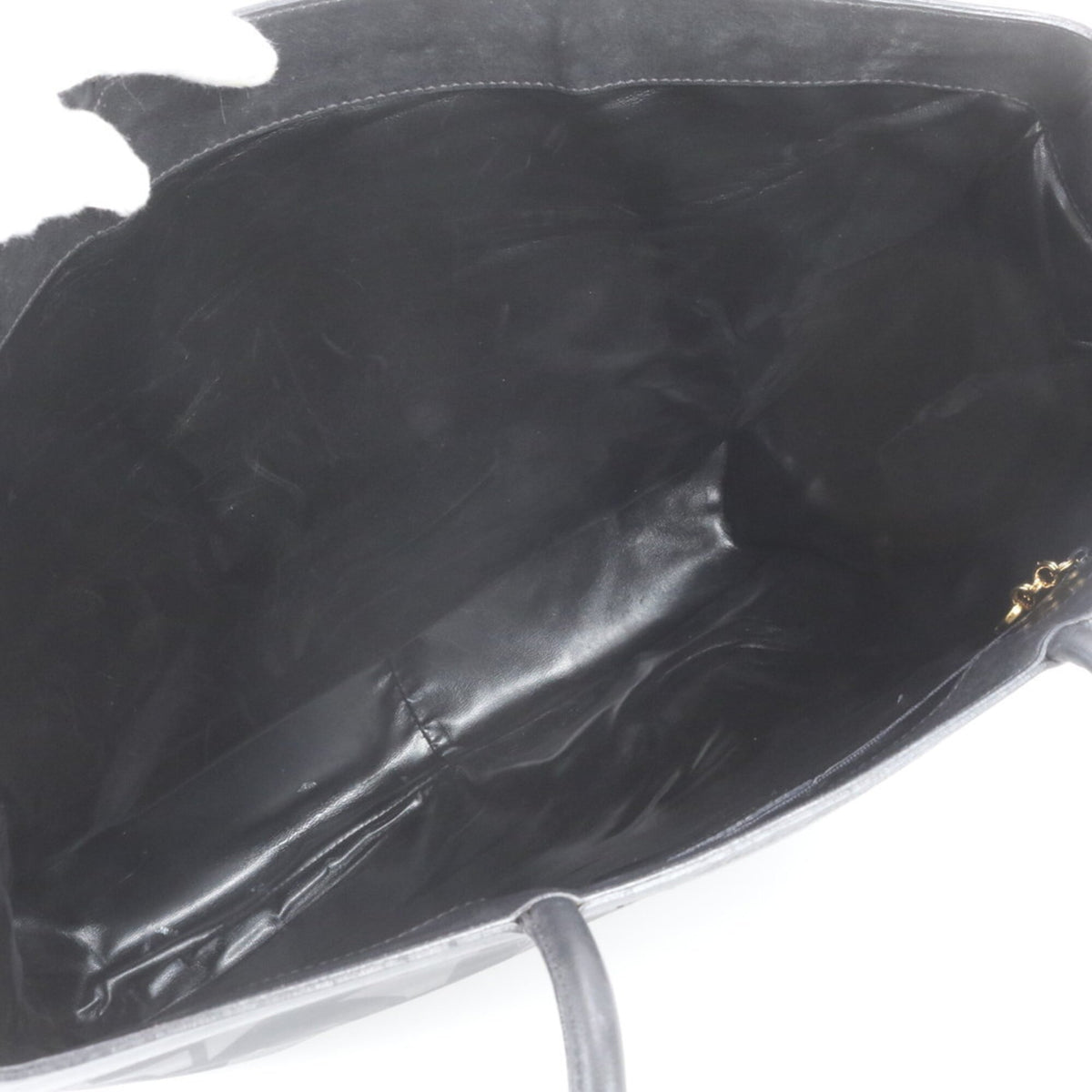 Salvatore Ferragamo Black Leather Nylon Shoulder Bag Tote Bag (Pre-Owned)