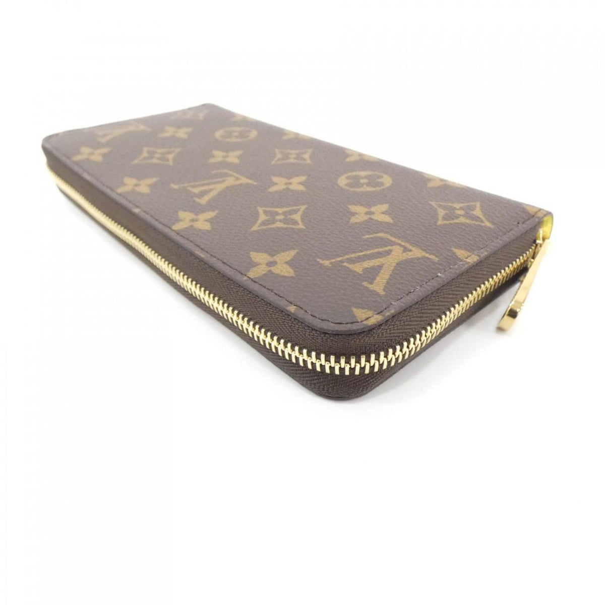 Louis Vuitton Marron Coated Canvas Long Wallet (Bi-Fold) (Pre-Owned)