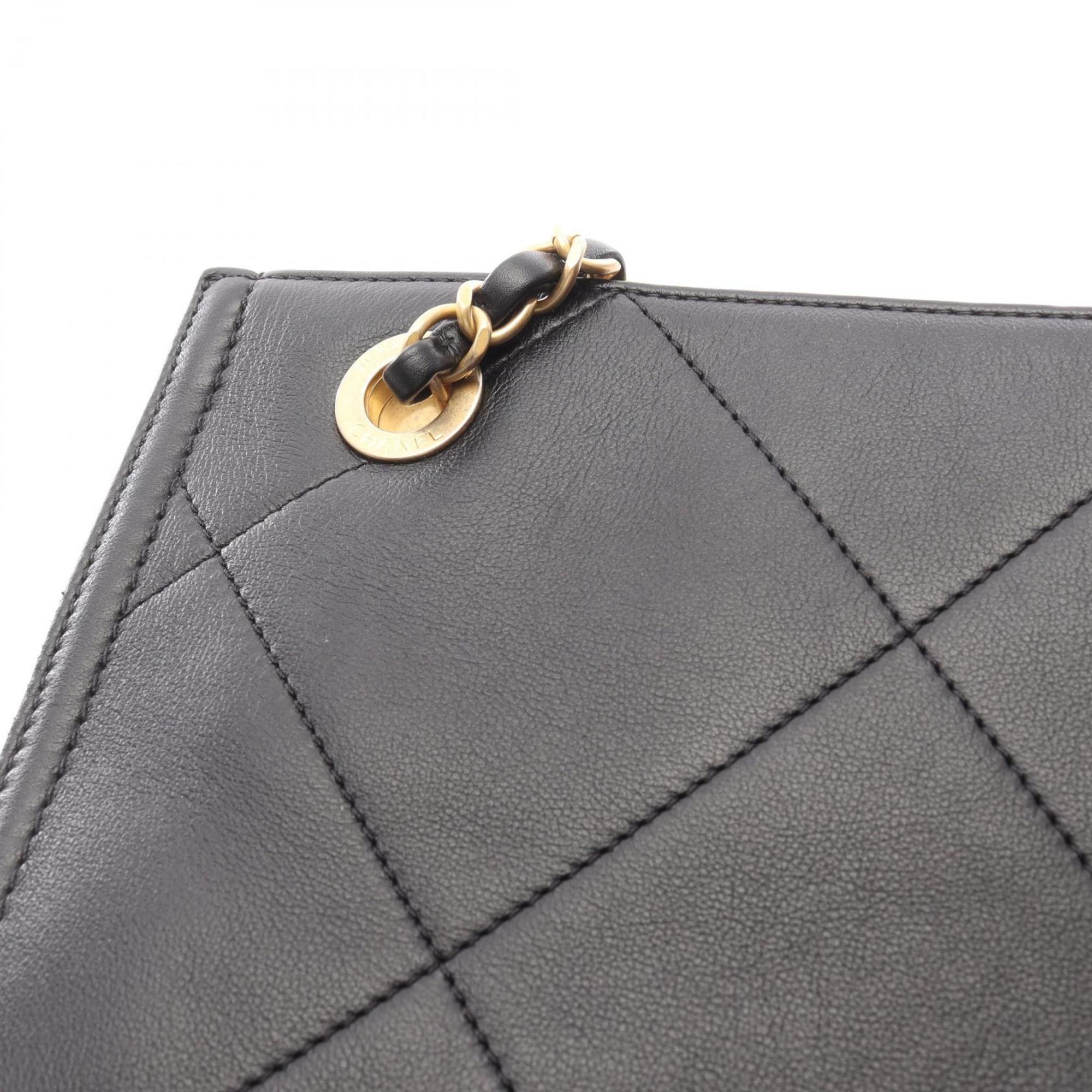 Chanel Black Leather Tote Bag (Pre-Owned)