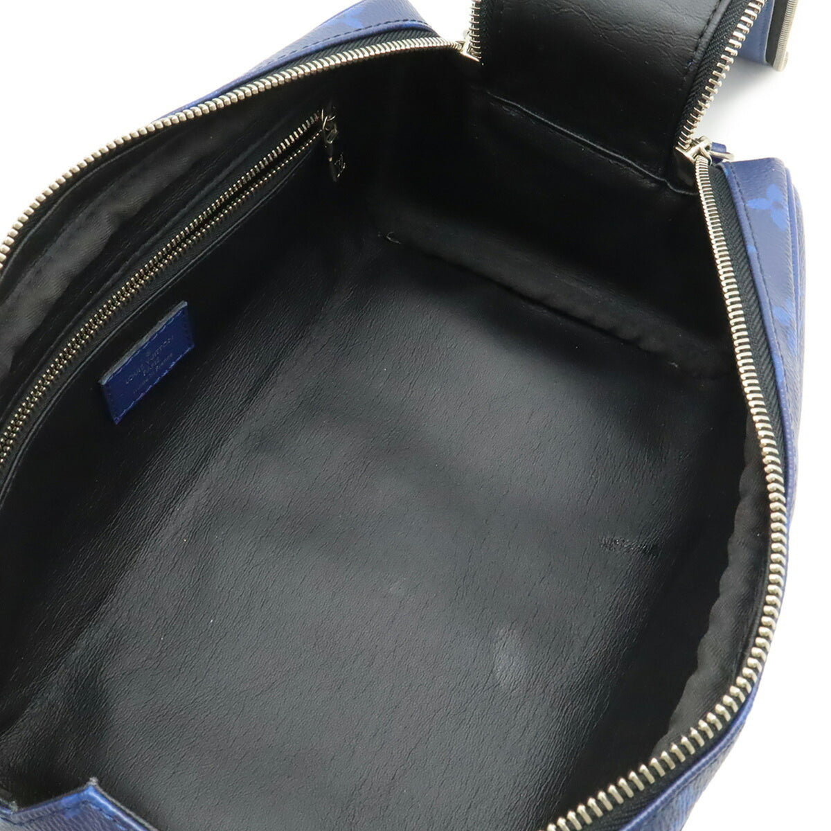 Louis Vuitton Cobalt Monogram Monogram Canvas Taiga Leather Leather Clutch Bag Handbag (Pre-Owned)