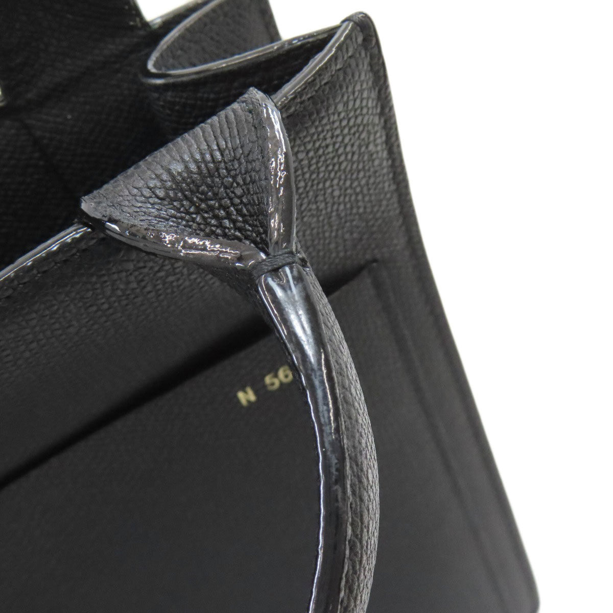 Valextra Black Leather Handbag (Pre-Owned)