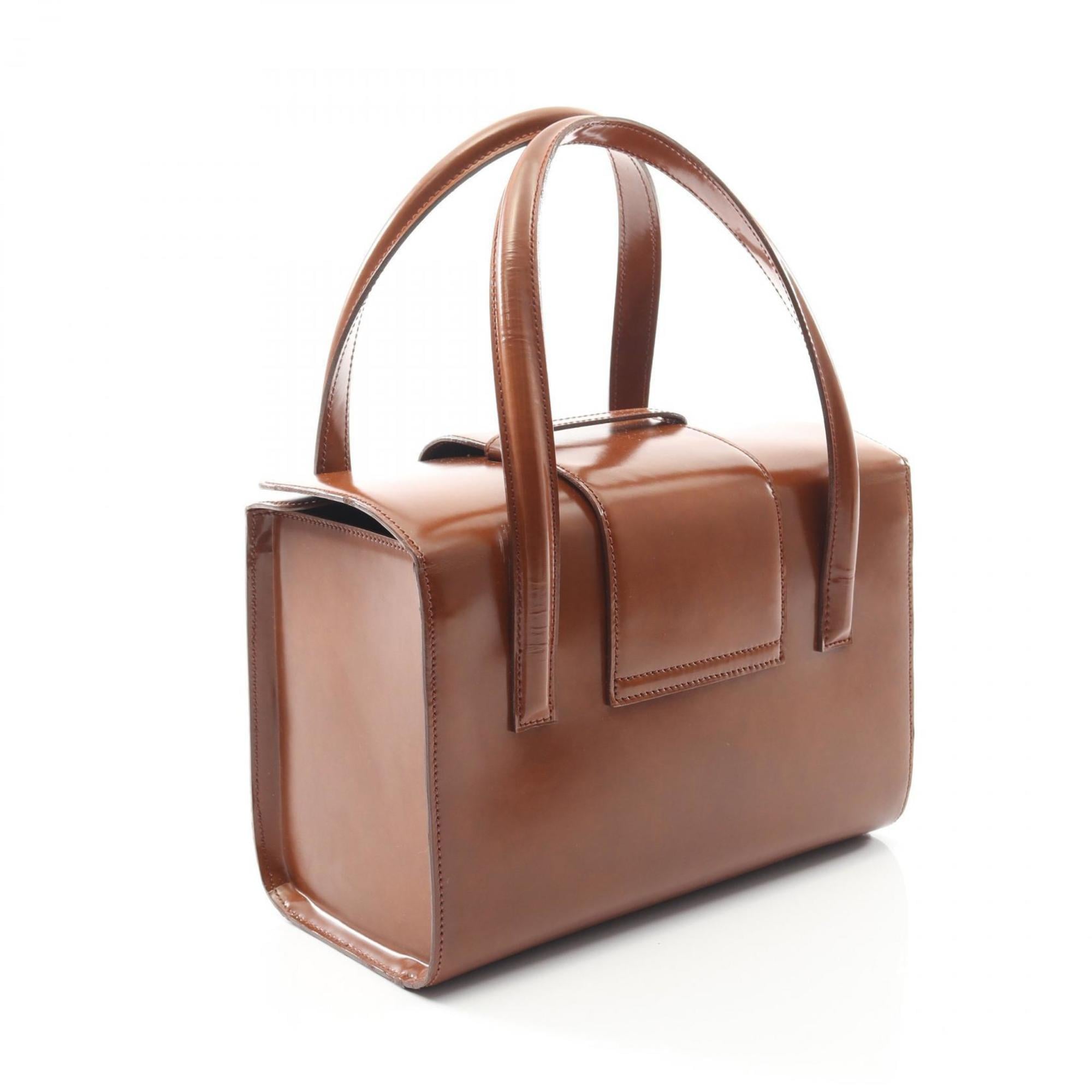 Cartier ダークブラウン レザー バッグ Cartier ダークブラウン レザー ショルダーバッグ