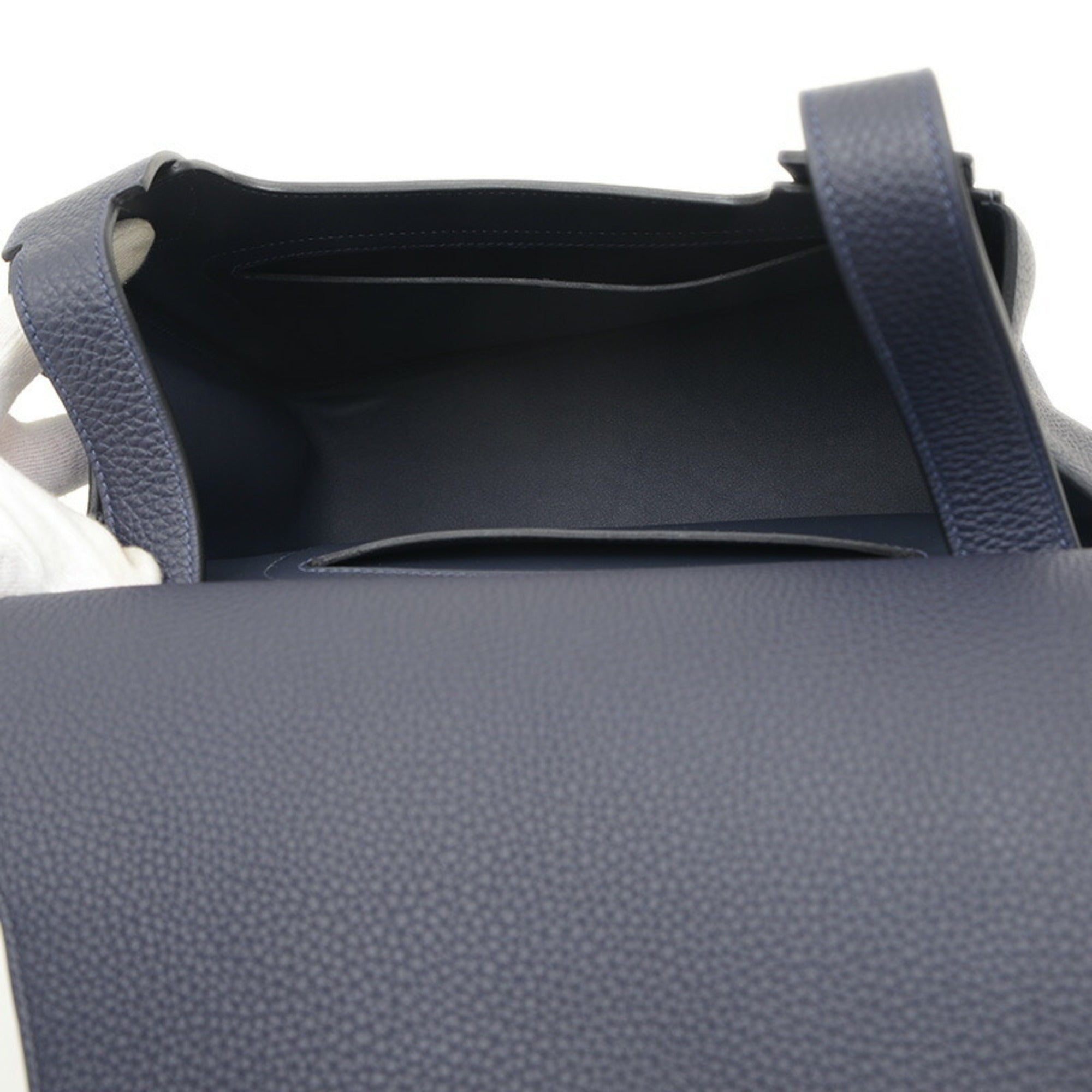 Hermes Blue Indigo Togo Leather Handbag Shoulder Bag (Pre-Owned)