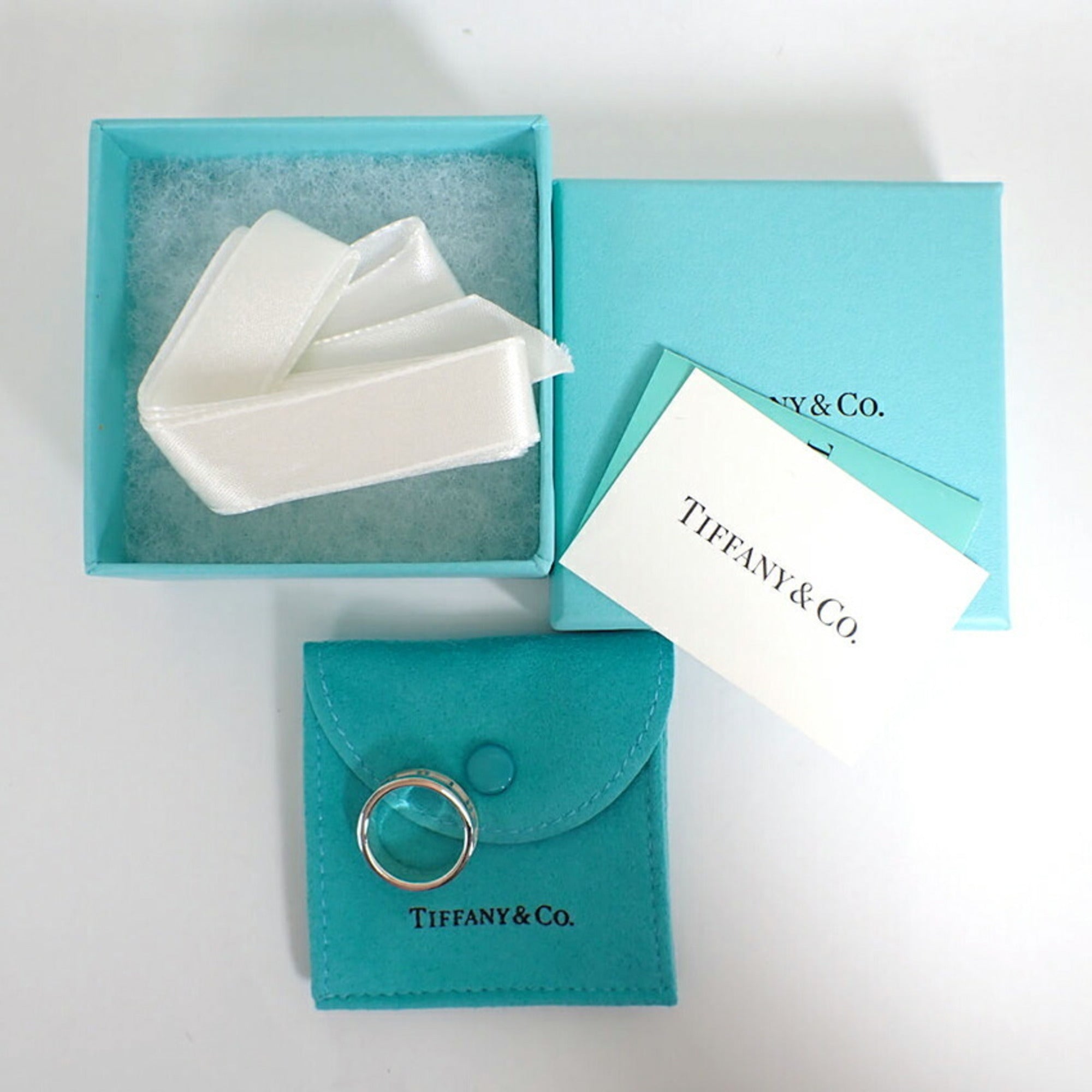 Tiffany Sterling Silver 925 Band Ring (Pre-Owned)