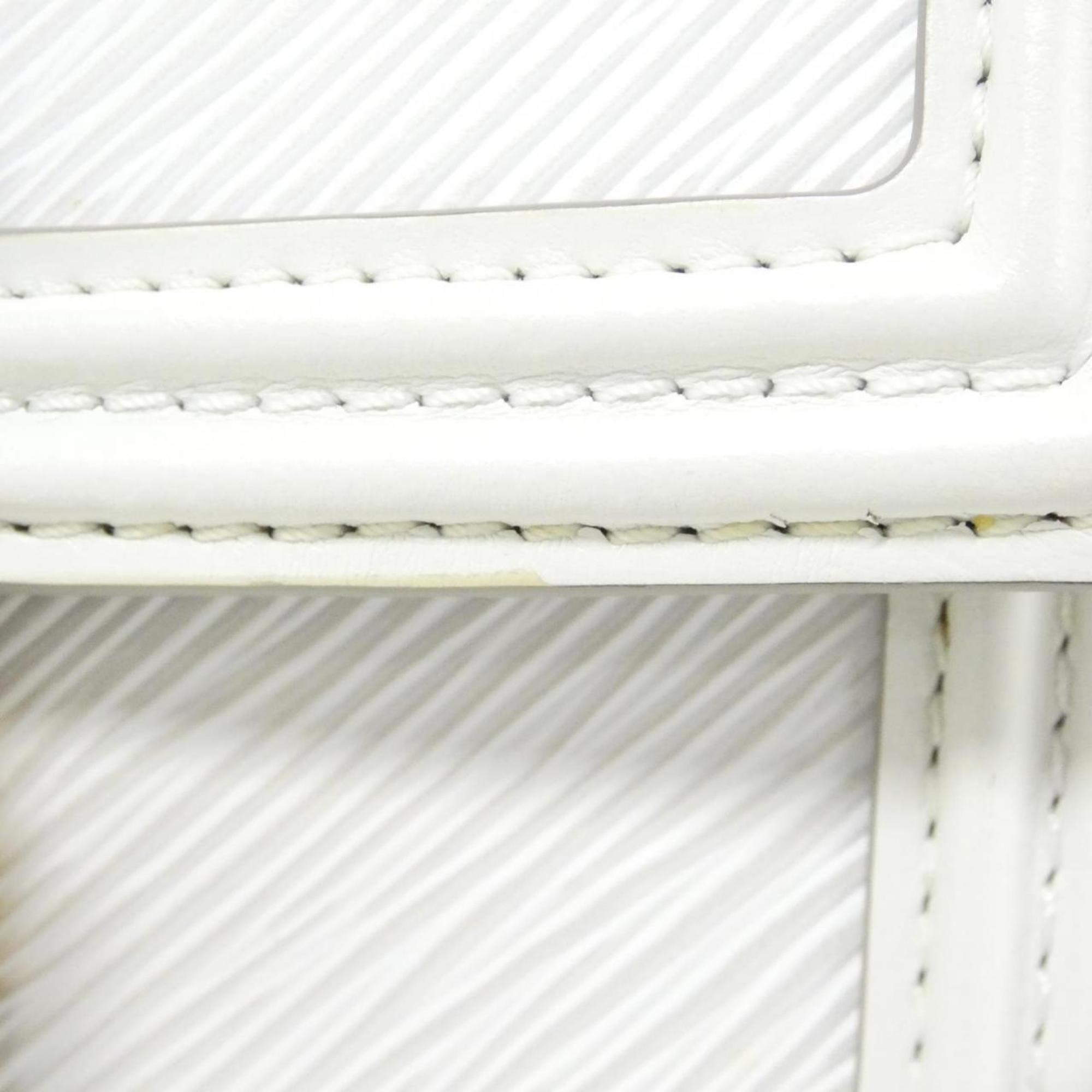 Louis Vuitton White Leather Shoulder Bag (Pre-Owned)