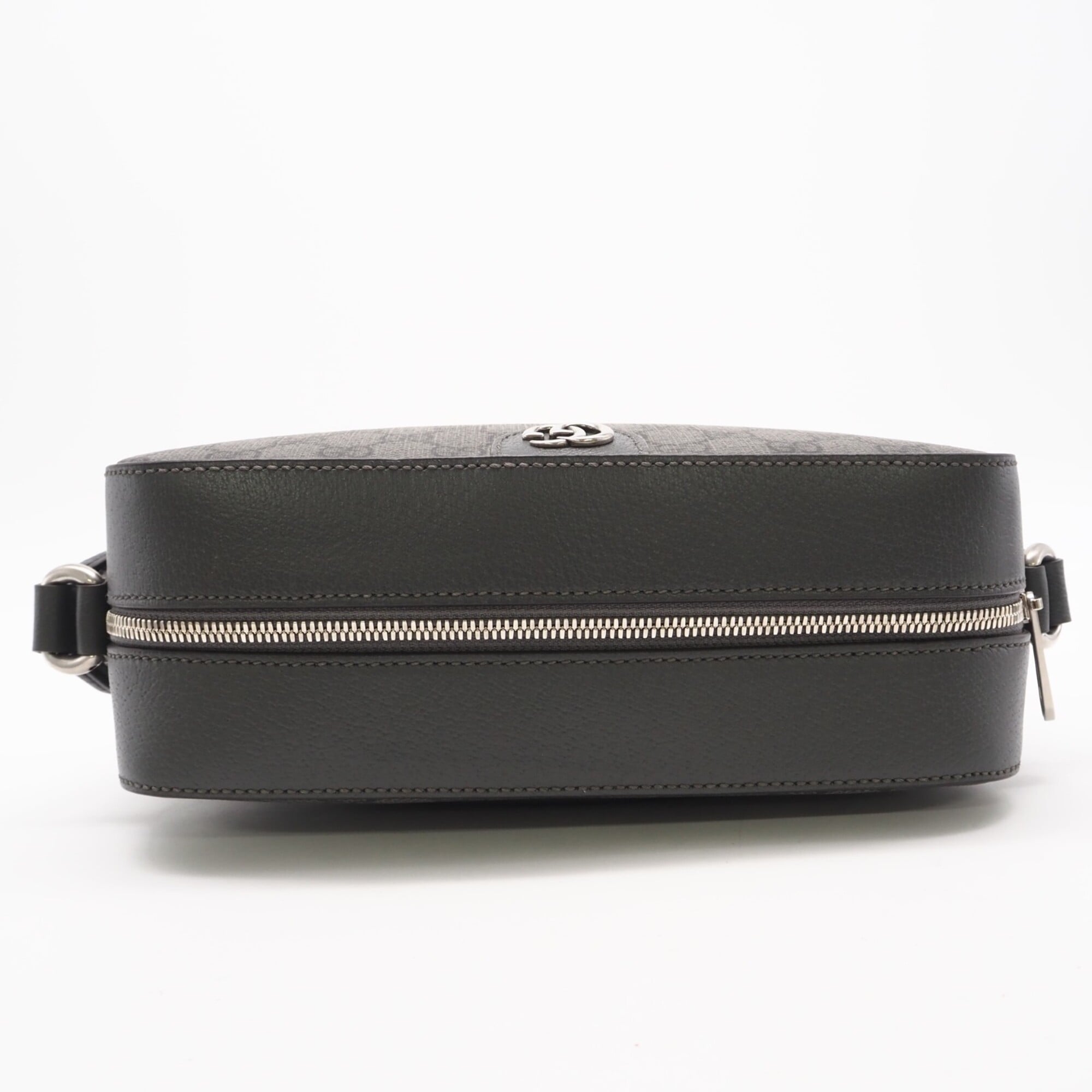 Gucci Gray Canvas Shoulder Bag (Pre-Owned)