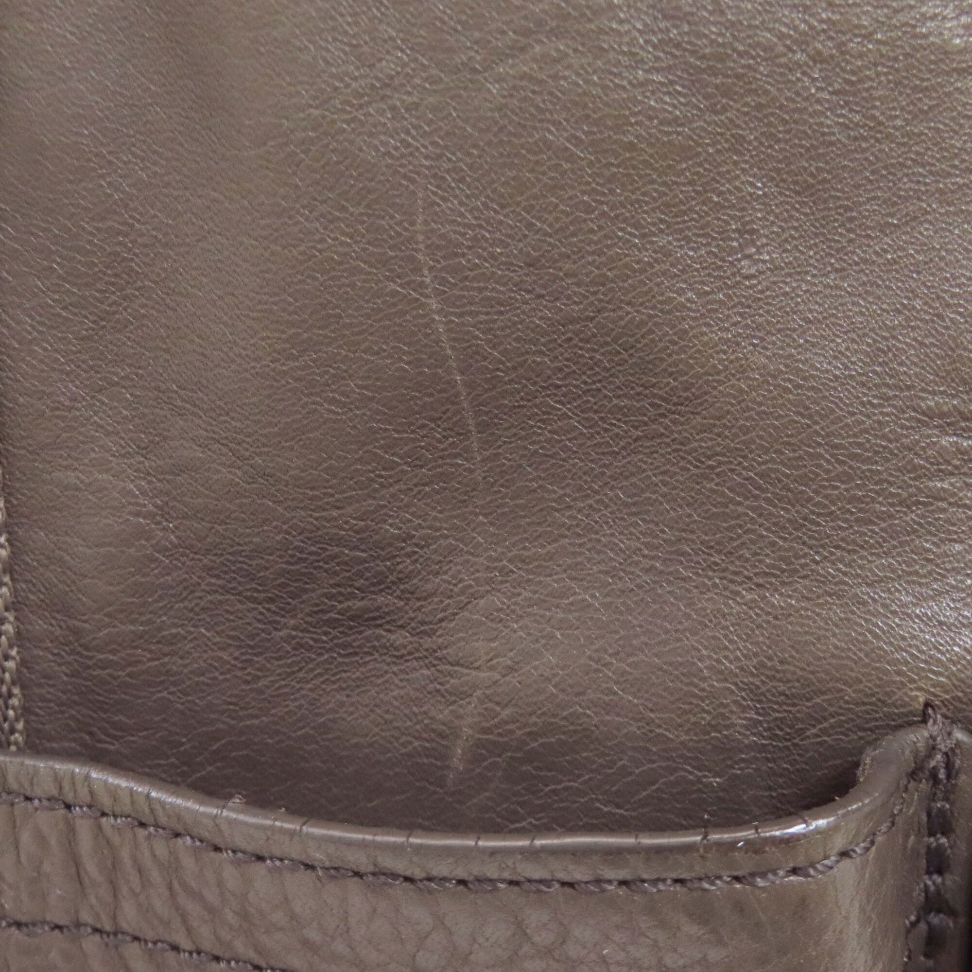 Coach Khaki Brown Leather Handbag (Pre-Owned)