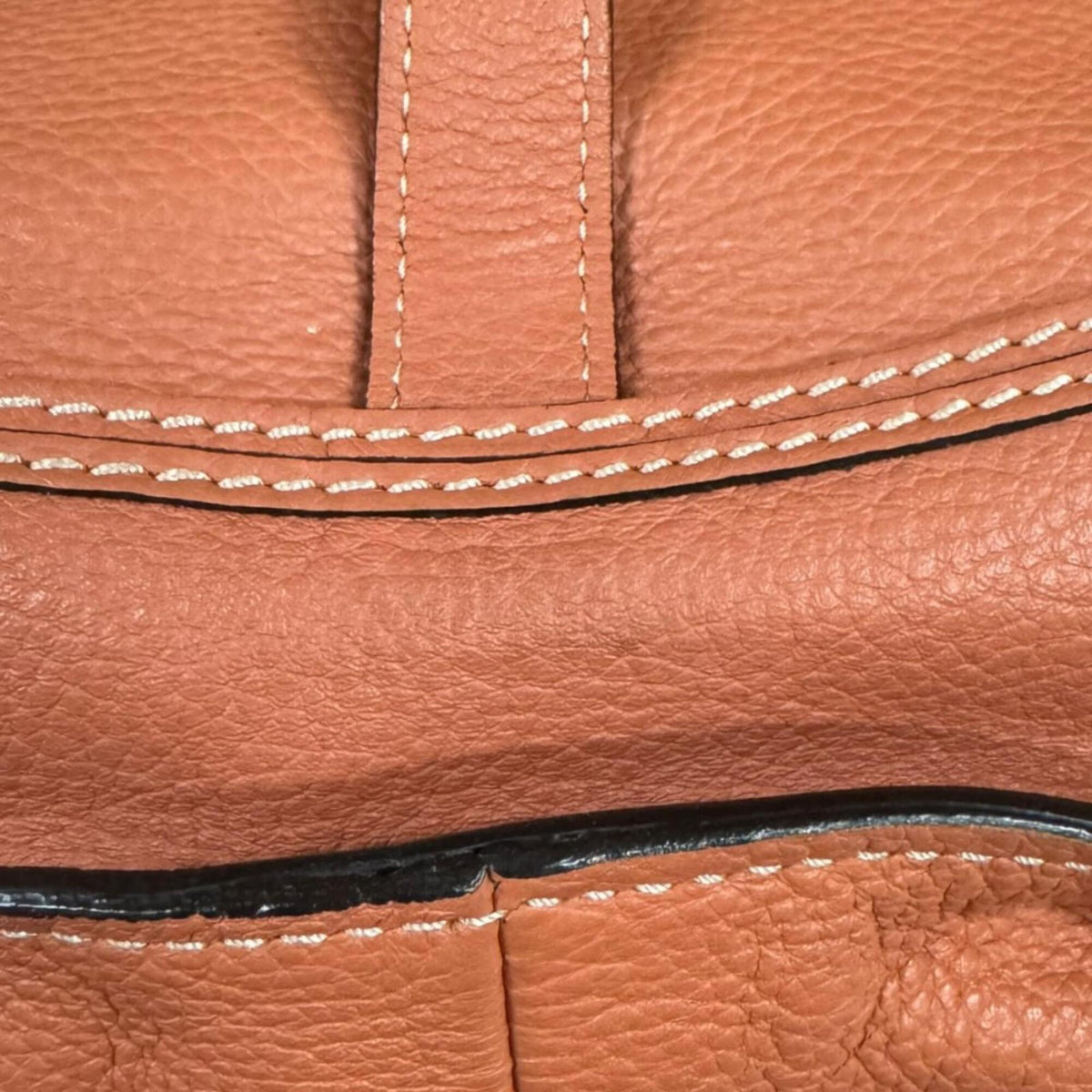 Chloé Marcie Orange Leather Shoulder Bag (Pre-Owned)