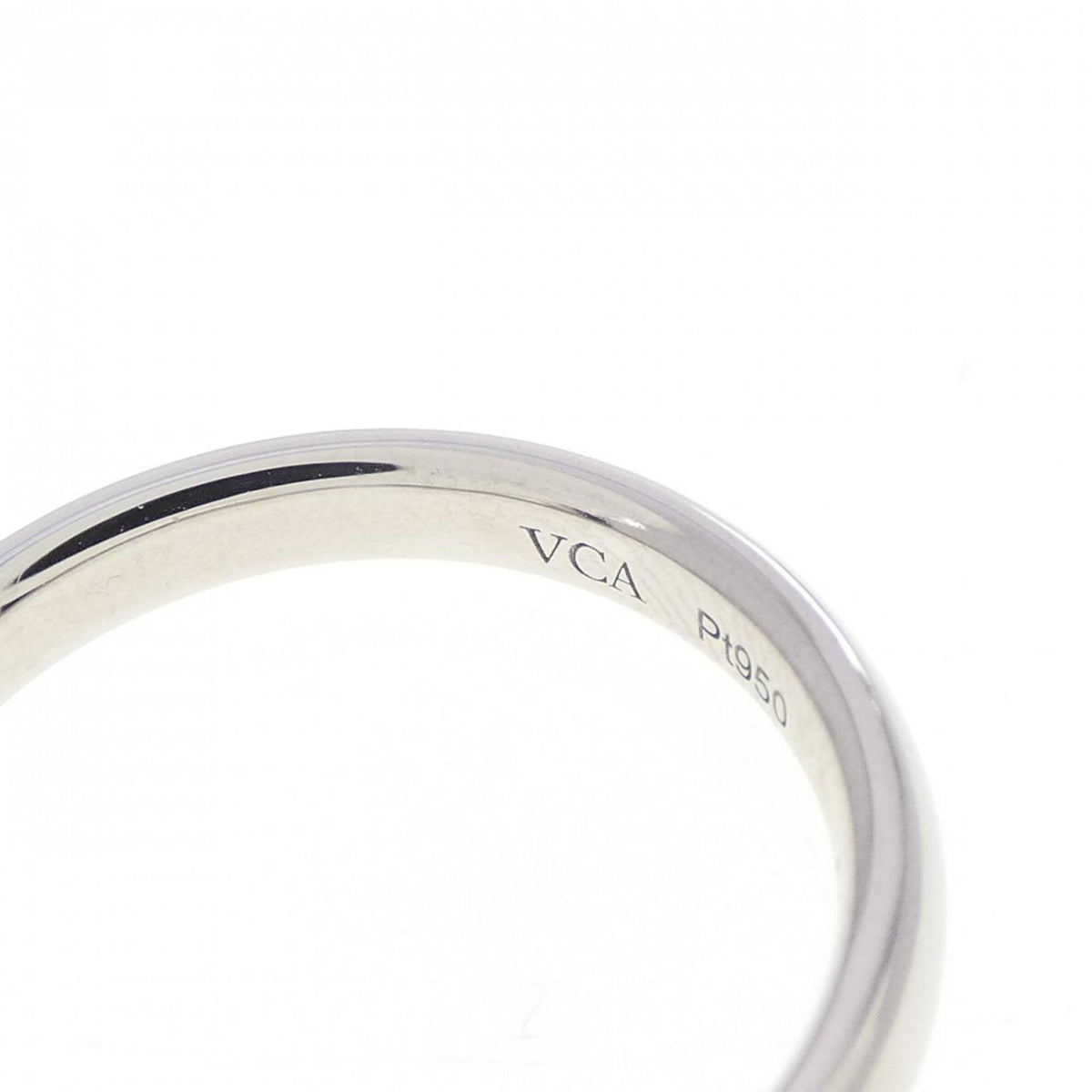 Van Cleef & Arpels Platinum 950 Band Ring (Pre-Owned)