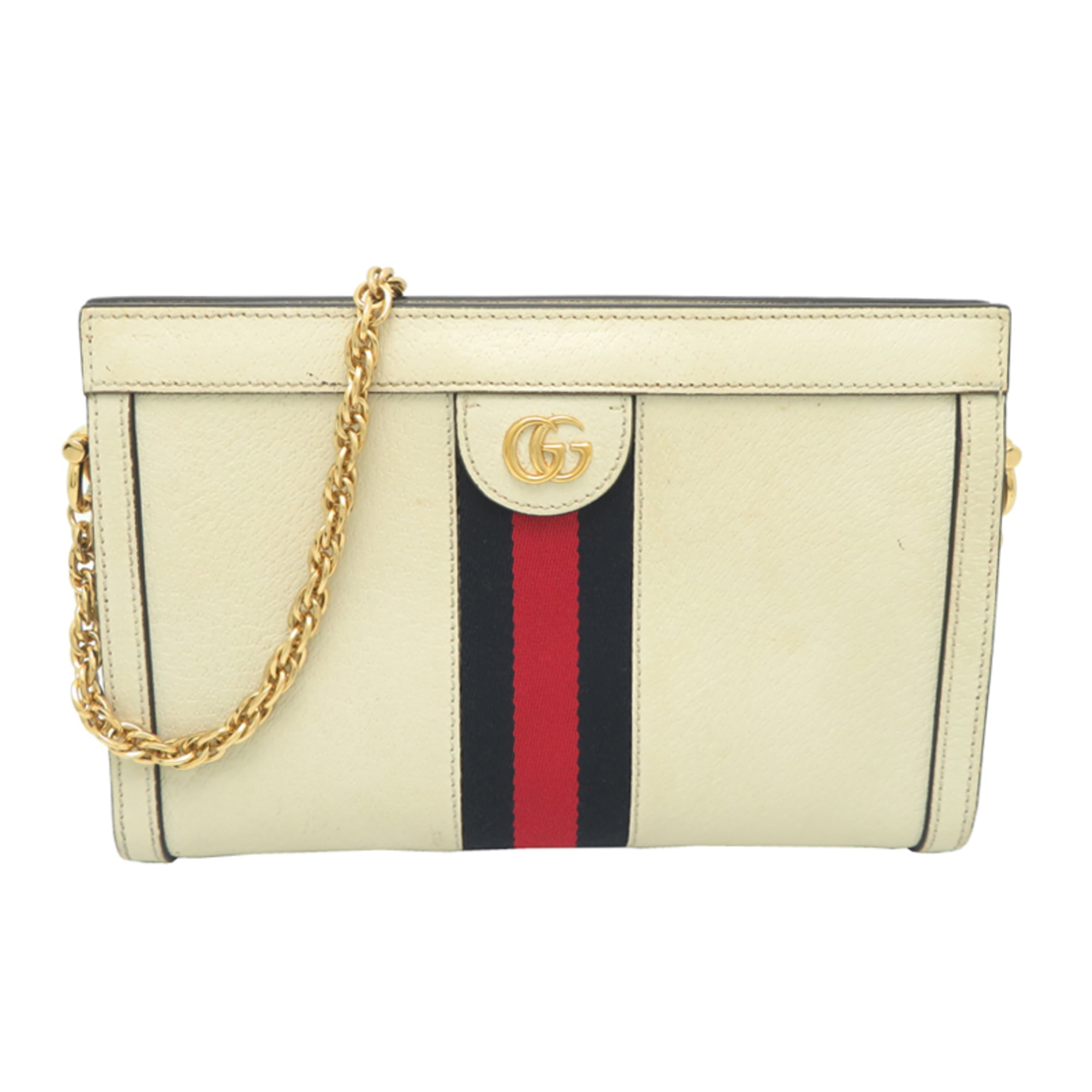Gucci White Leather Shoulder Bag (Pre-Owned)