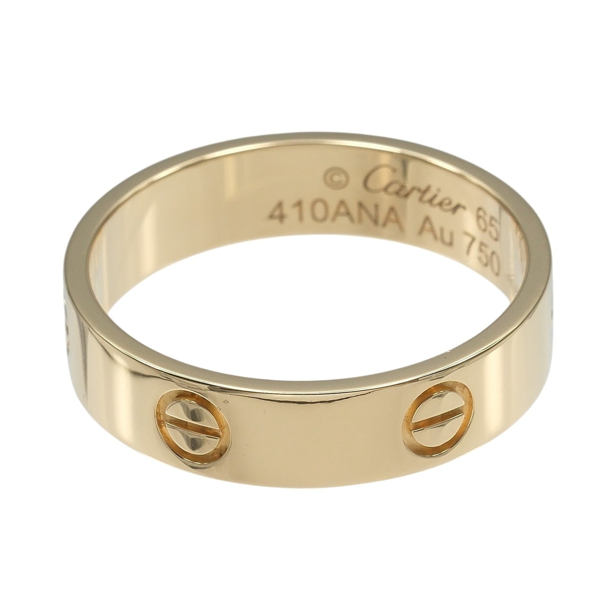 Cartier Love Yellow Gold (18K) Band Ring (Pre-Owned)