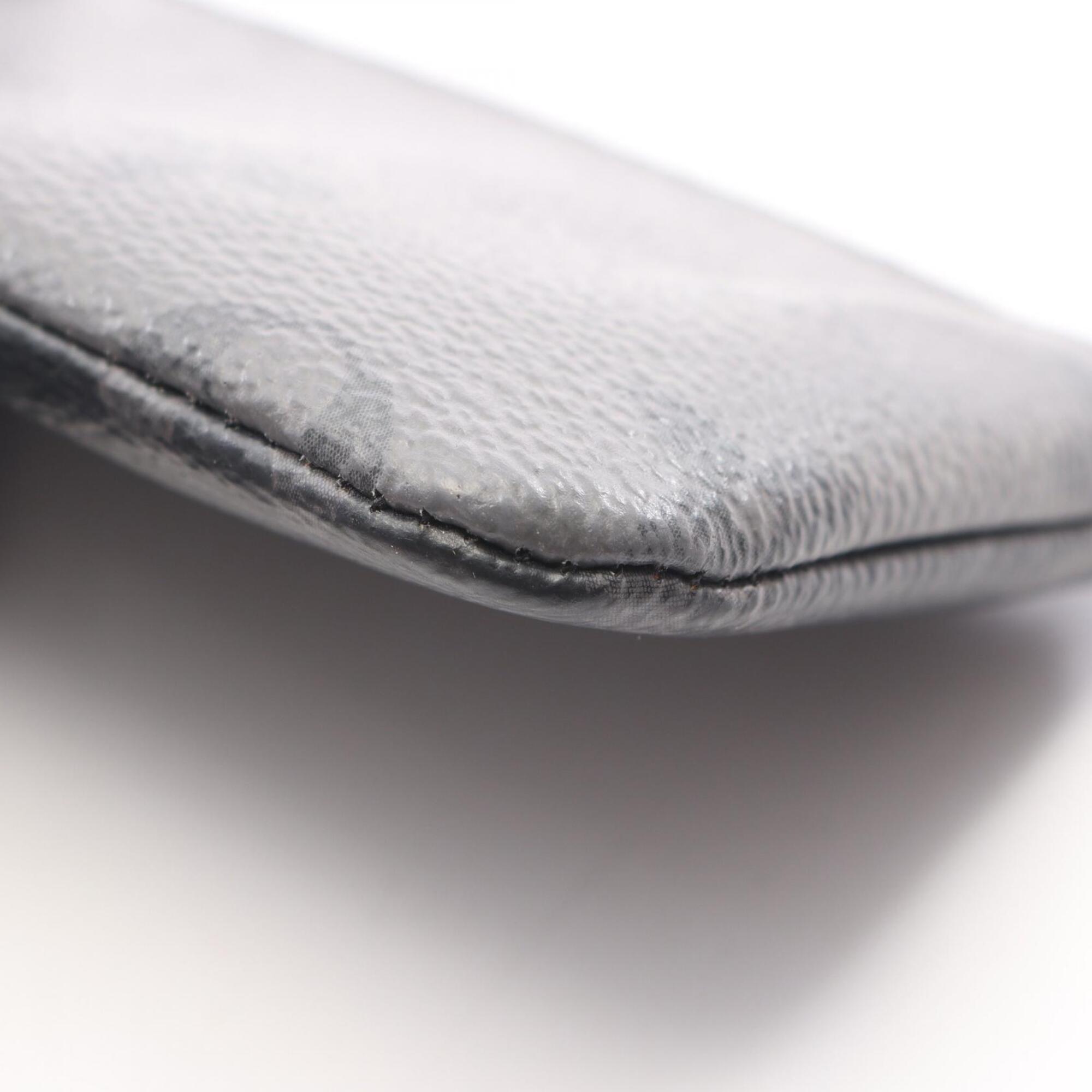 Louis Vuitton Black Gray Pvc Coin Purse/Coin Case (Pre-Owned)